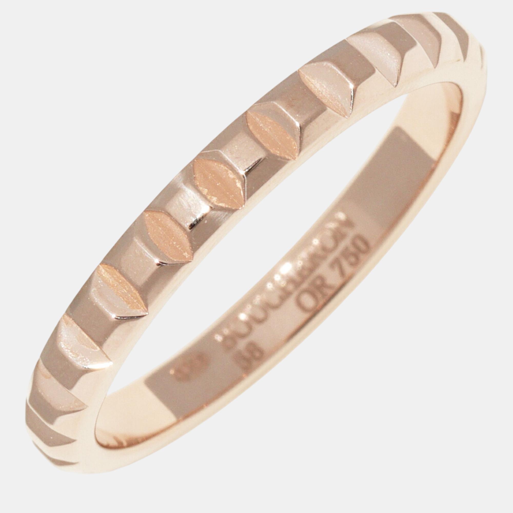 

Boucheron 18K Rose Gold Quatre Clou de Paris Ring EU 58