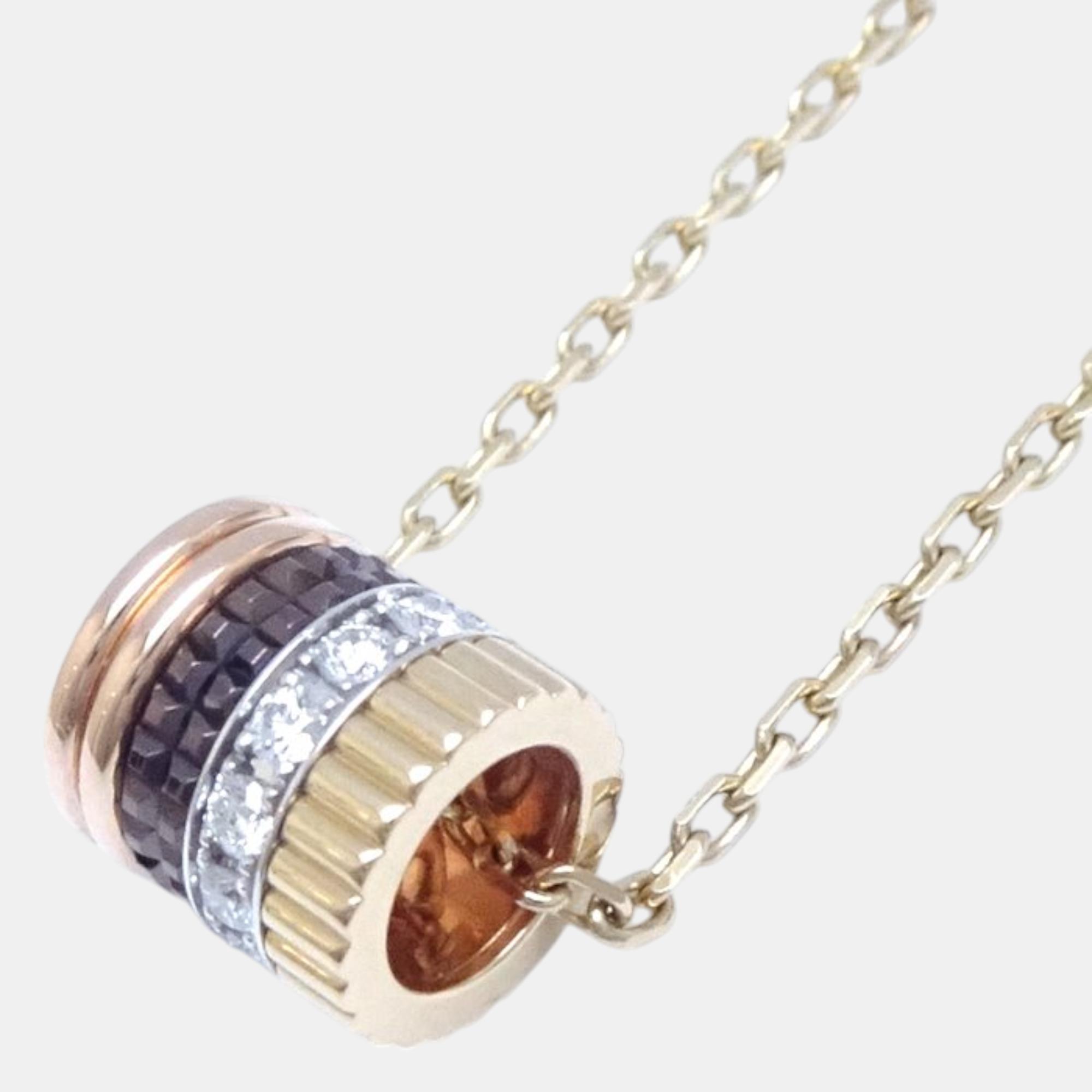 

Boucheron 18K Yellow, Rose, White Gold, PVD, Diamond Quatre Classique Pendant Necklace