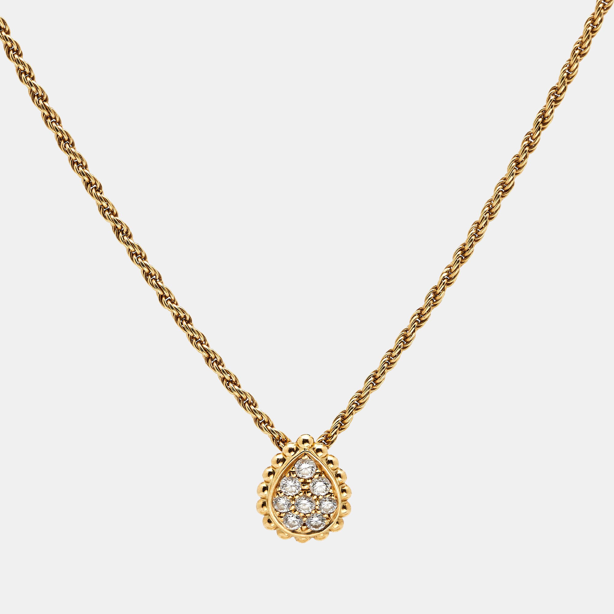 

Boucheron Serpent Boheme  Motif Diamond 18k Yellow Gold Necklace