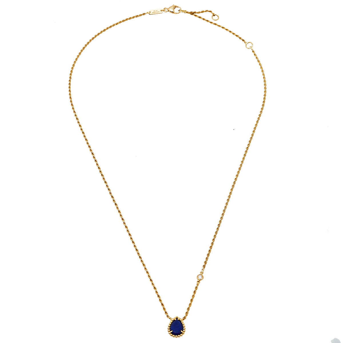 

Boucheron Serpent Bohème Lapis Lazuli Diamond 18K Yellow Gold Pendant Necklace