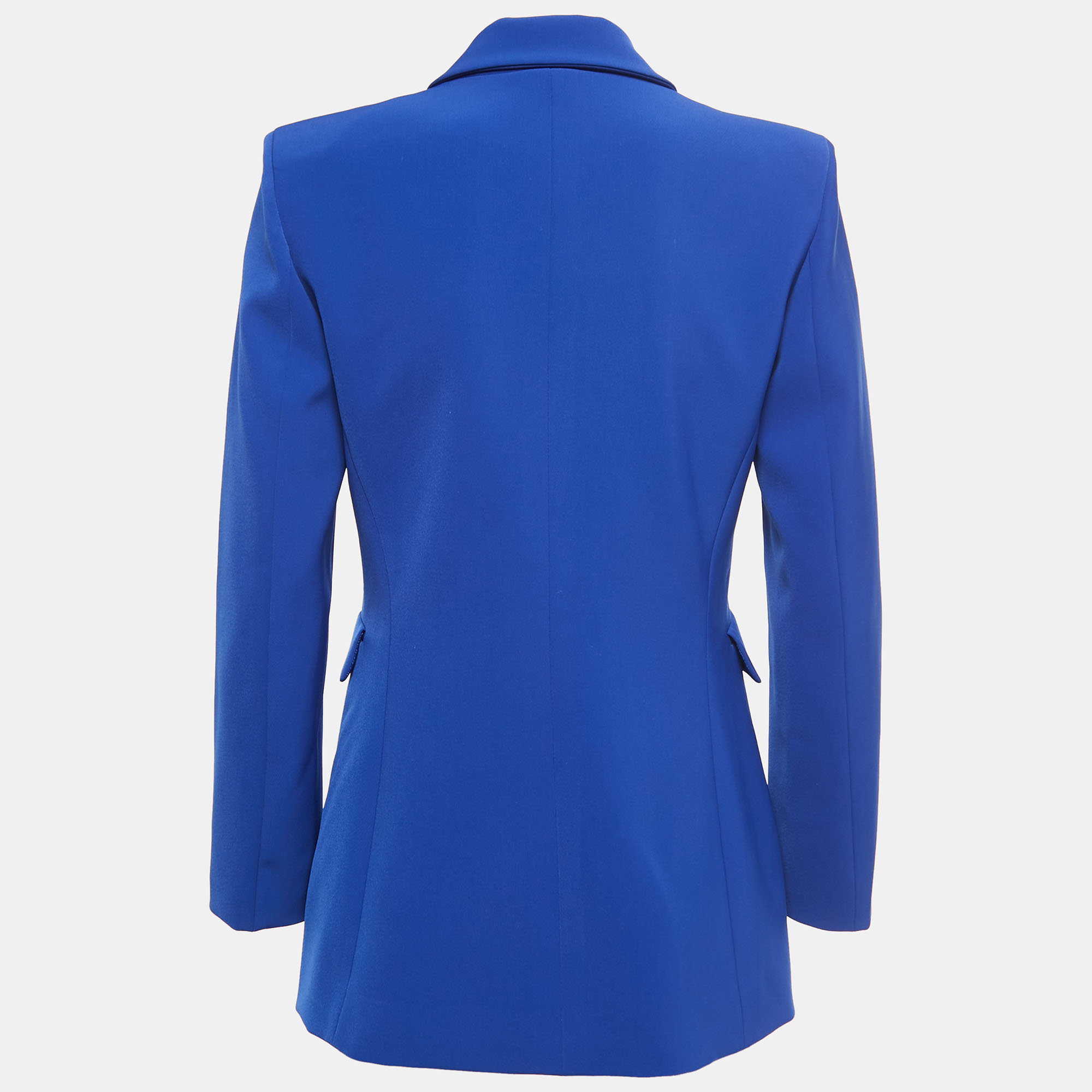 

Boutique Moschino Blue Crepe Single-Breasted Blazer