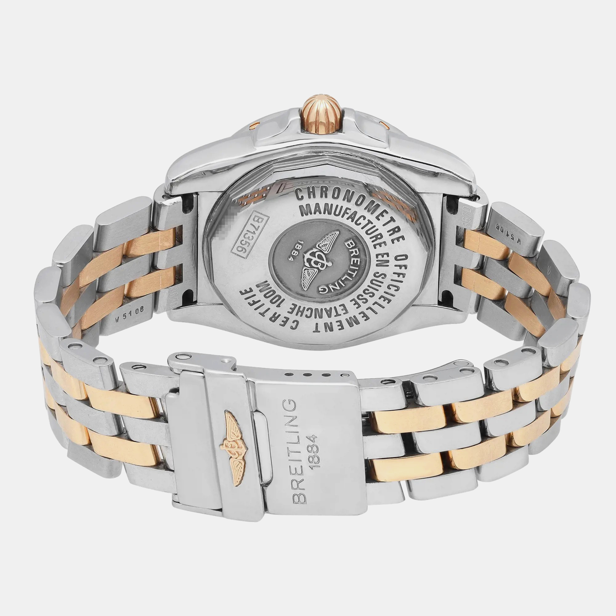 Breitling White Stainless Steel Galactic B71356L2/A710-367D Quartz Women`s Wristwatch 32mm 