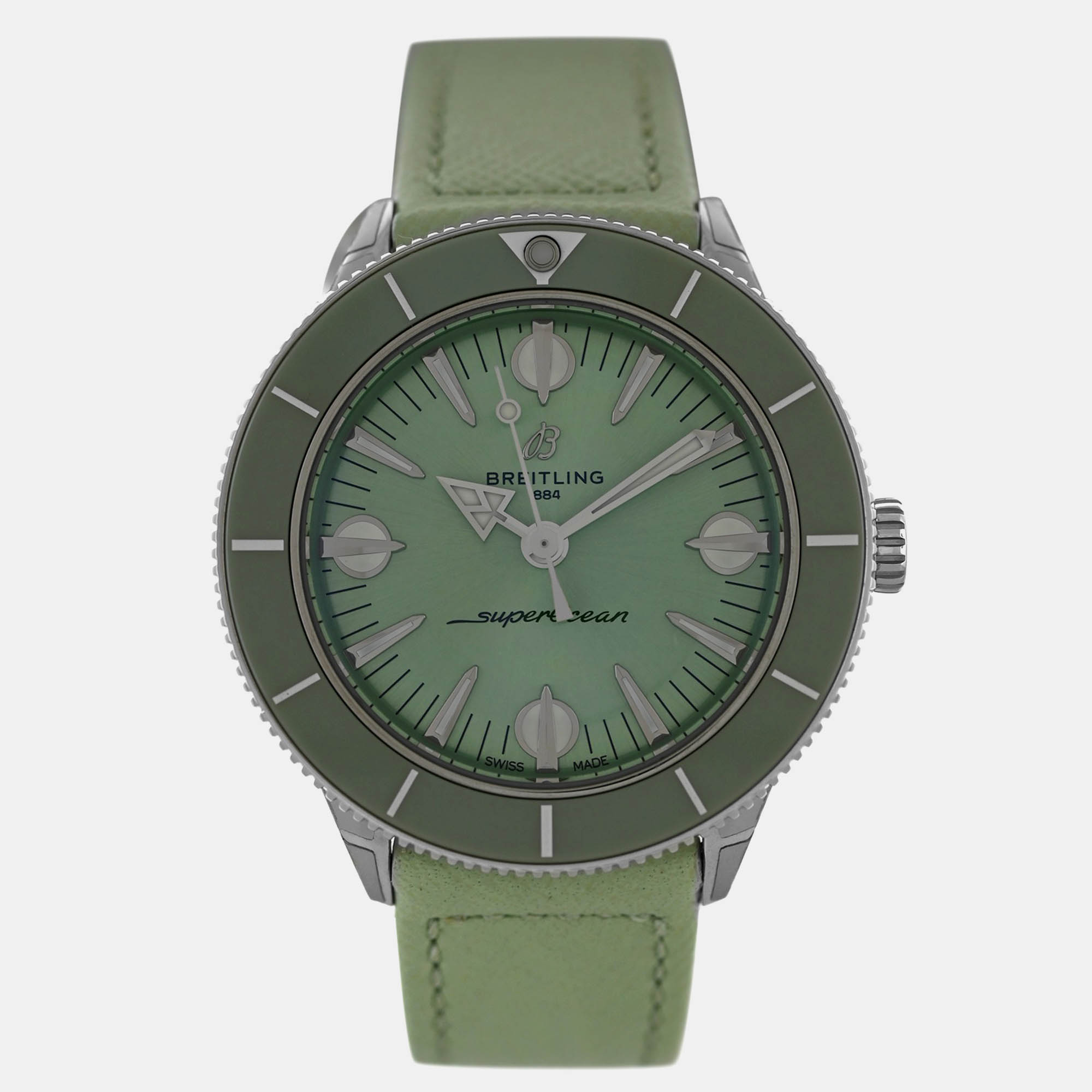 

Breitling Superocean A10340361L1X1 Automatic Green Stainless Steel Women’s Wristwatch 38 mm