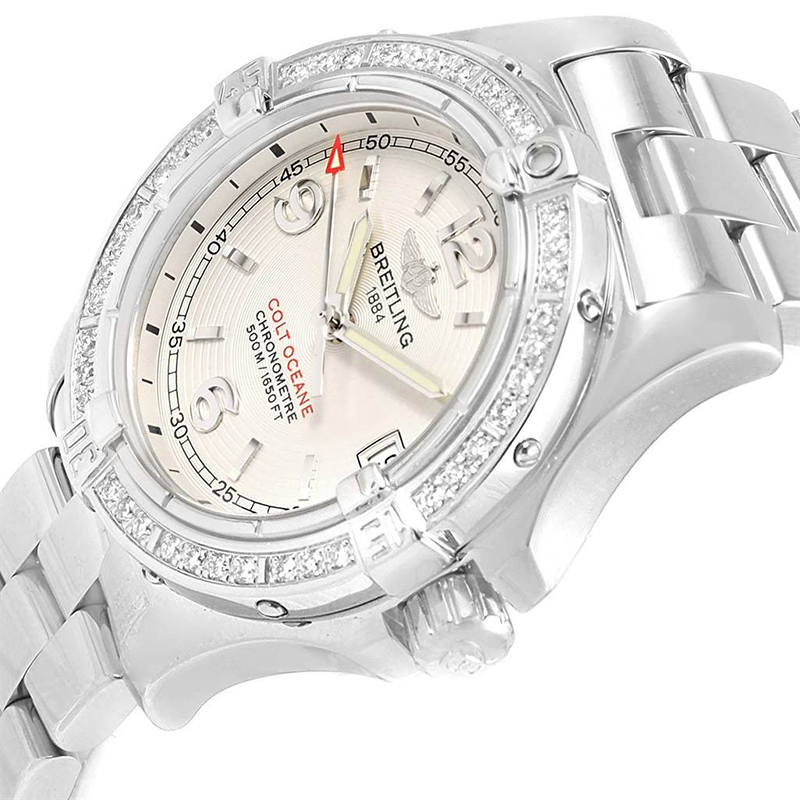 

Breitling Silver Stainless Steel and Diamond Colt Oceane A77380 Women's Wristwatch