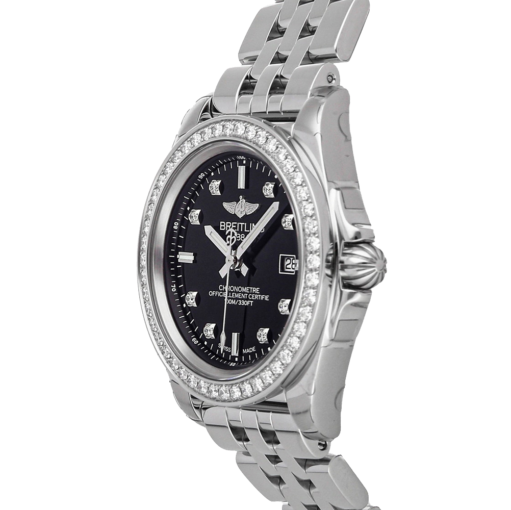 

Breitling Black Diamonds Stainless Steel Galactic Limited Edition A71330531B1A1 Women's Wristwatch