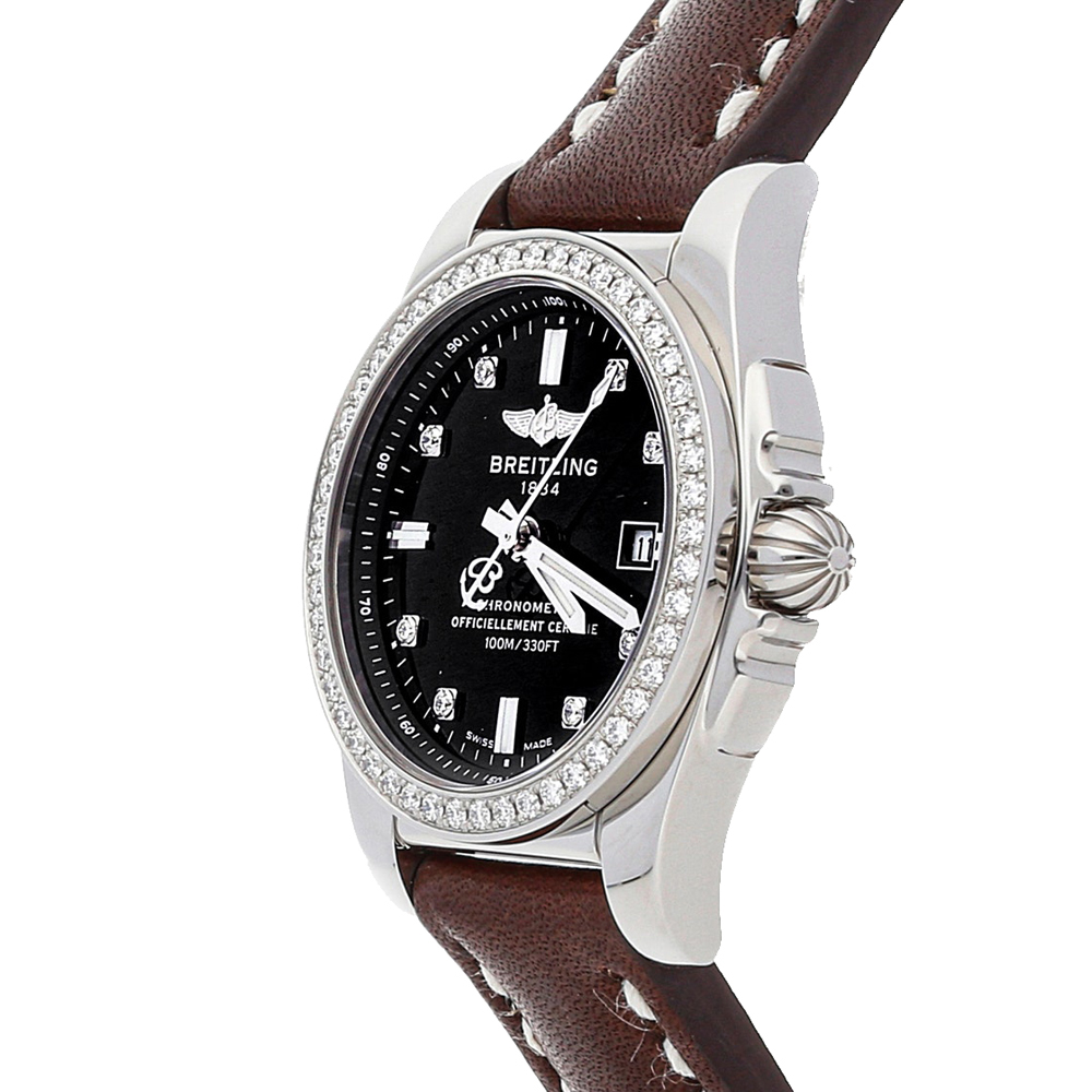 

Breitling Black Diamonds Stainless Steel Galactic A7234853/BE50 Women's Wristwatch