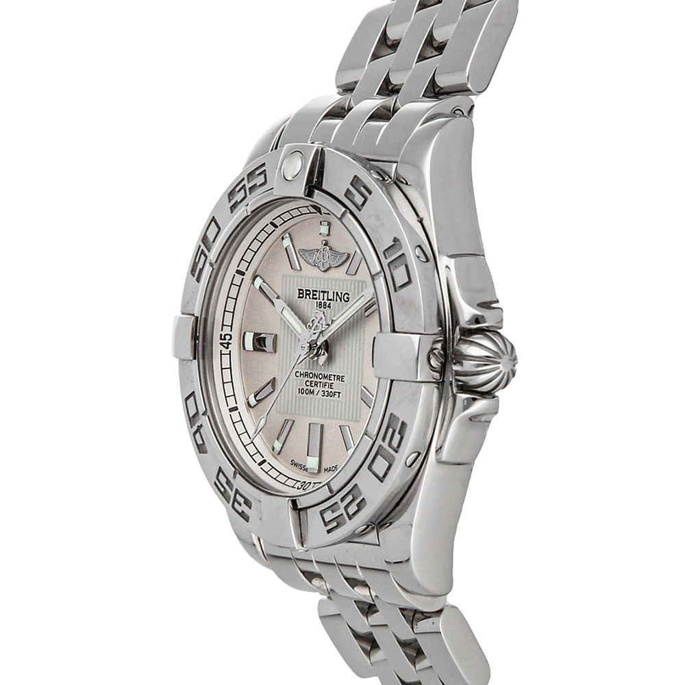

Breitling Silver Stainless Steel Galactic A71356L2/G702 Women's Wristwatch