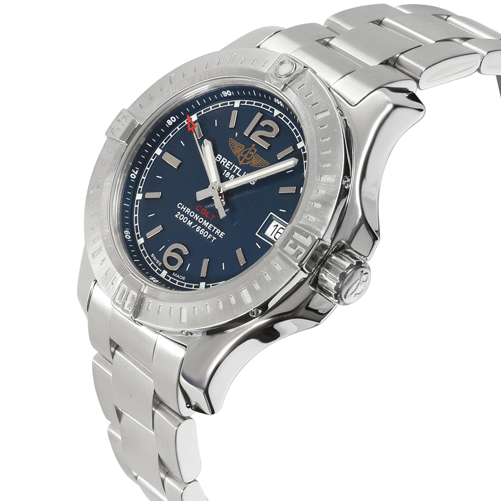 

Breitling Blue Stainless Steel Colt Lady A7738811/C908 Women's Wristwatch