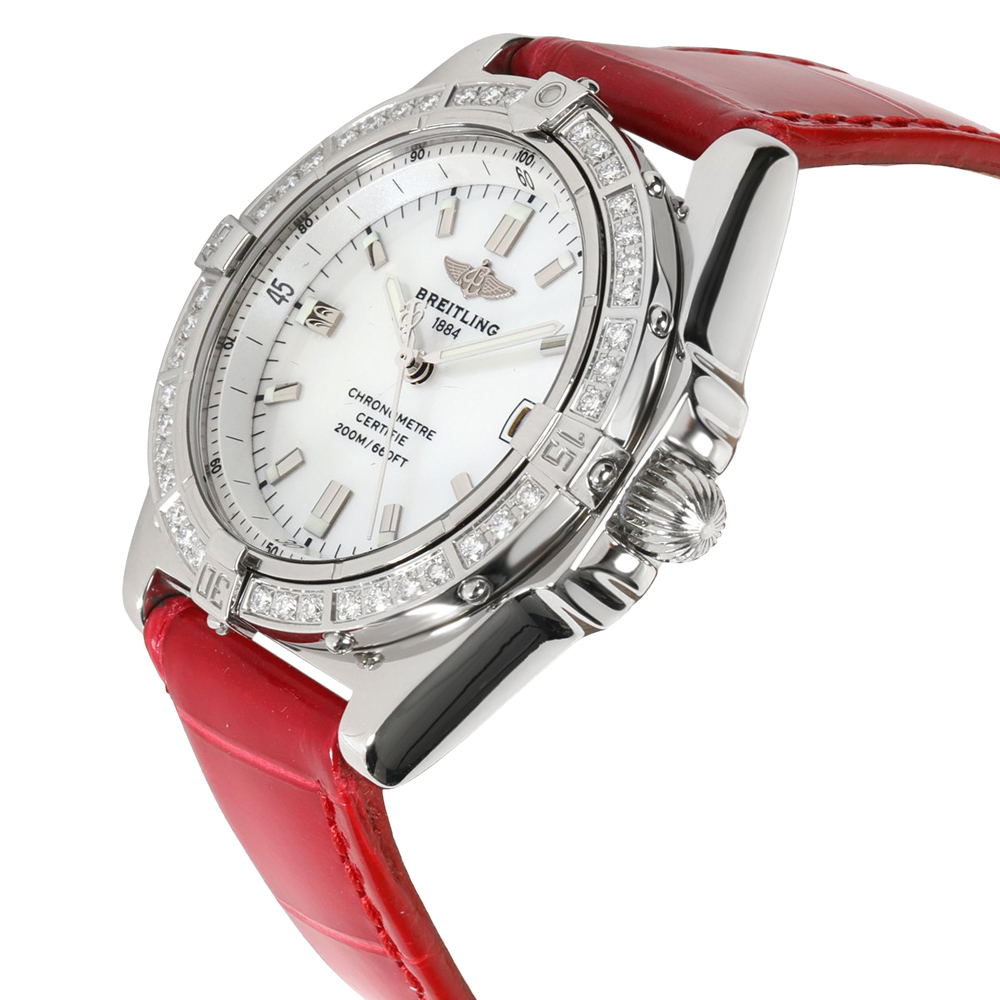 

Breitling White Diamonds Stainless Steel Callisto A77346 Women's Wristwatch 36 MM
