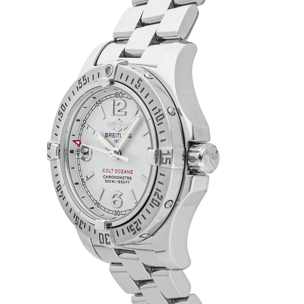 

Breitling Silver Stainless Steel Colt Oceane A7738011/G600 Women's Wristwatch 33 MM