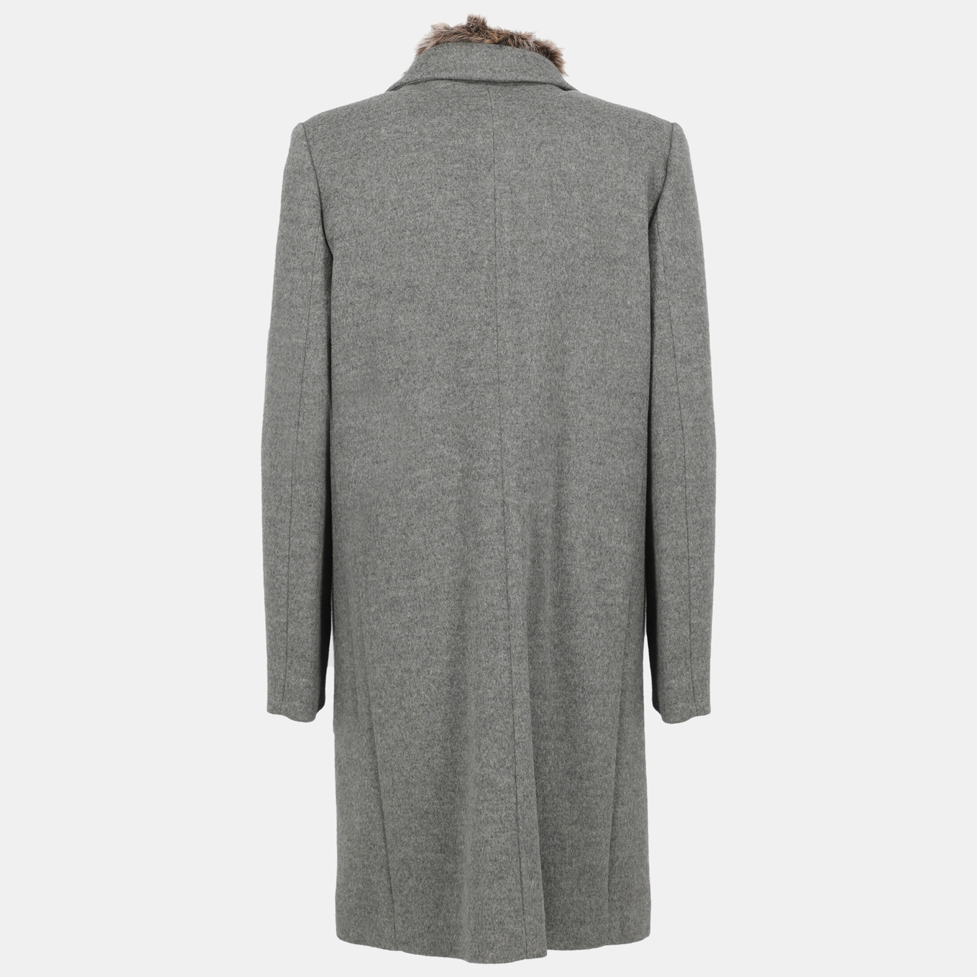 

Brunello Cucinelli Women's Wool Single Breasted Coat - Grey