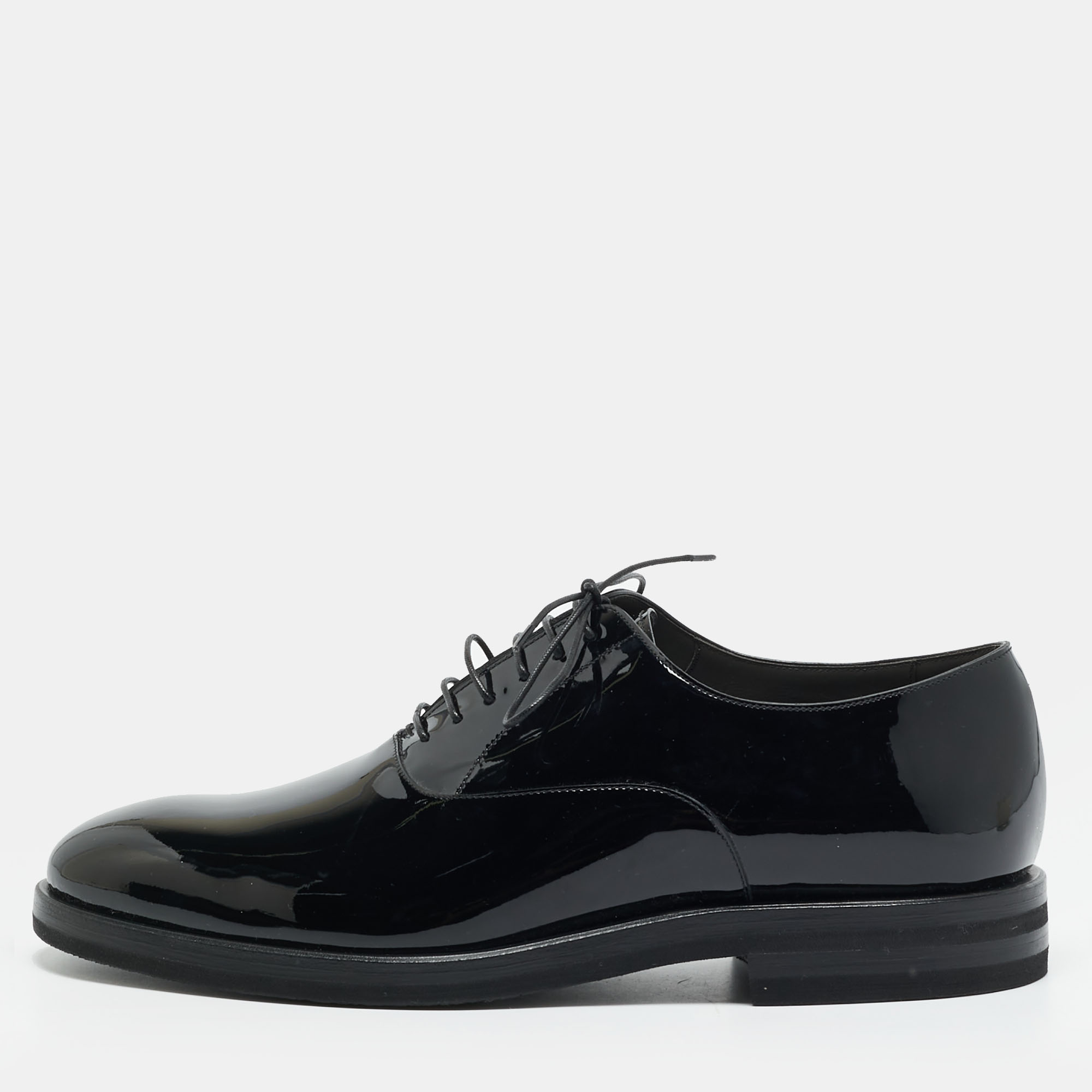 

Brunello Cucinelli Size  Black Patent Leather Oxfords