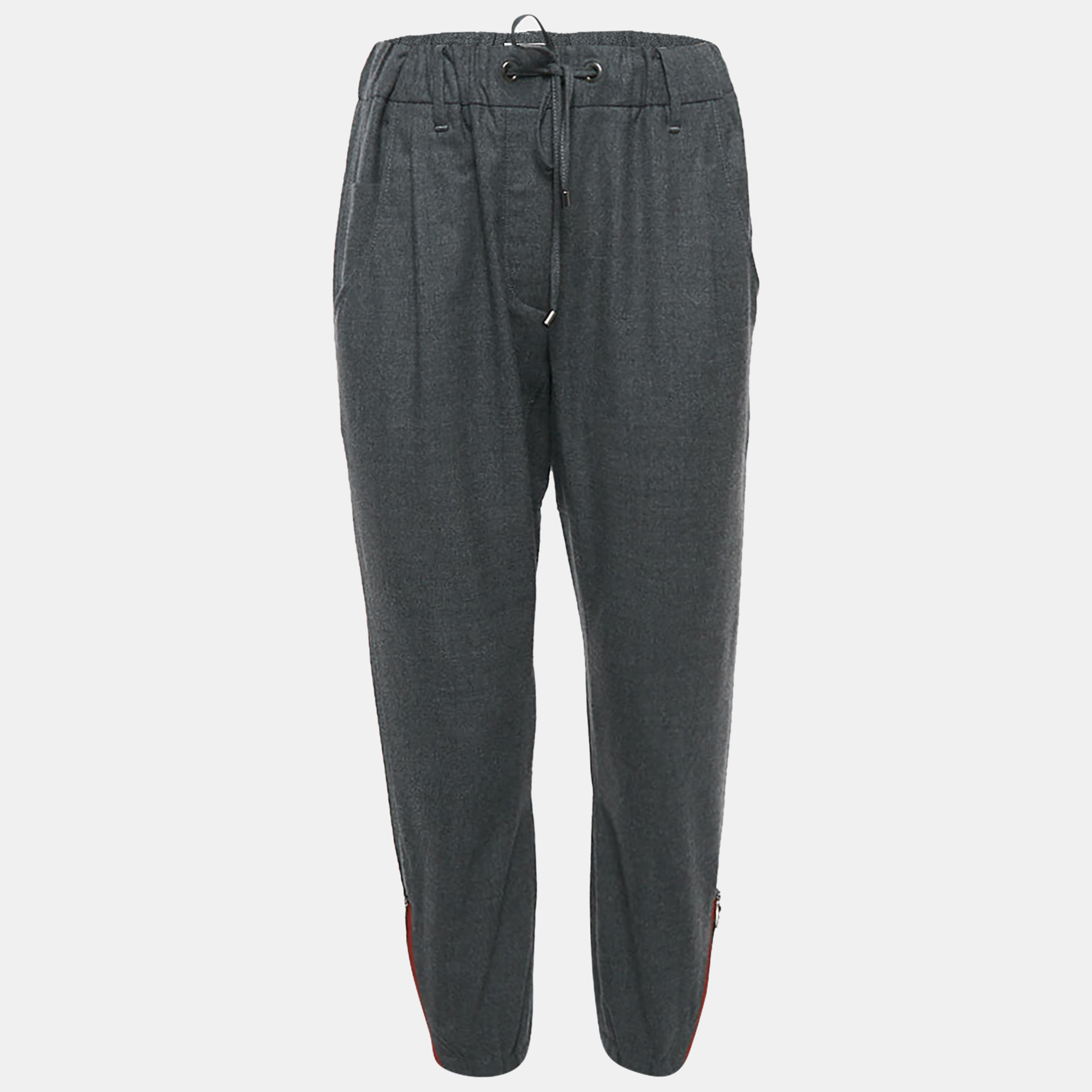 

Brunello Cucinelli Grey Wool Trackpants M