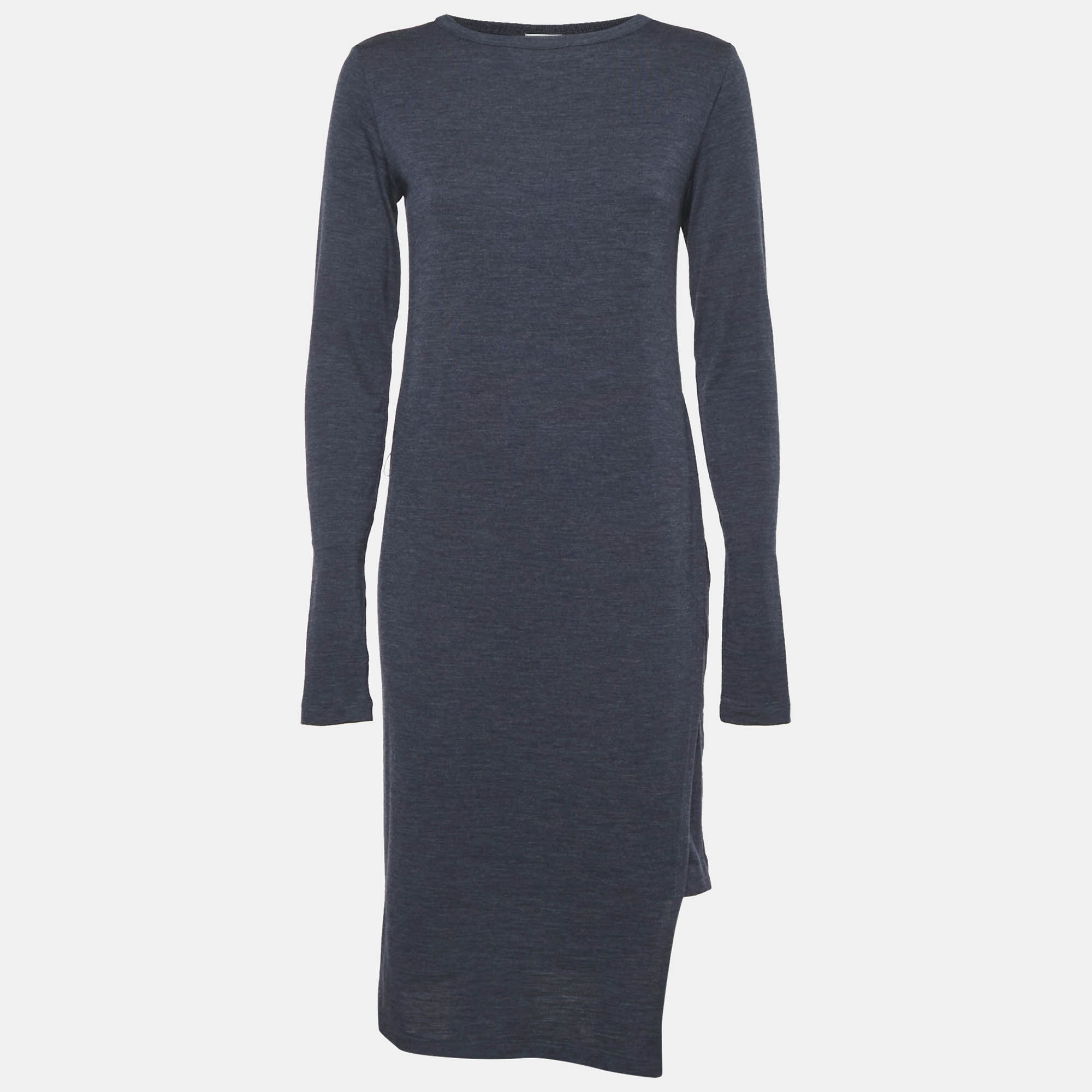 

Brunello Cucinelli Blue Jersey Crewneck T-Shirt Dress L