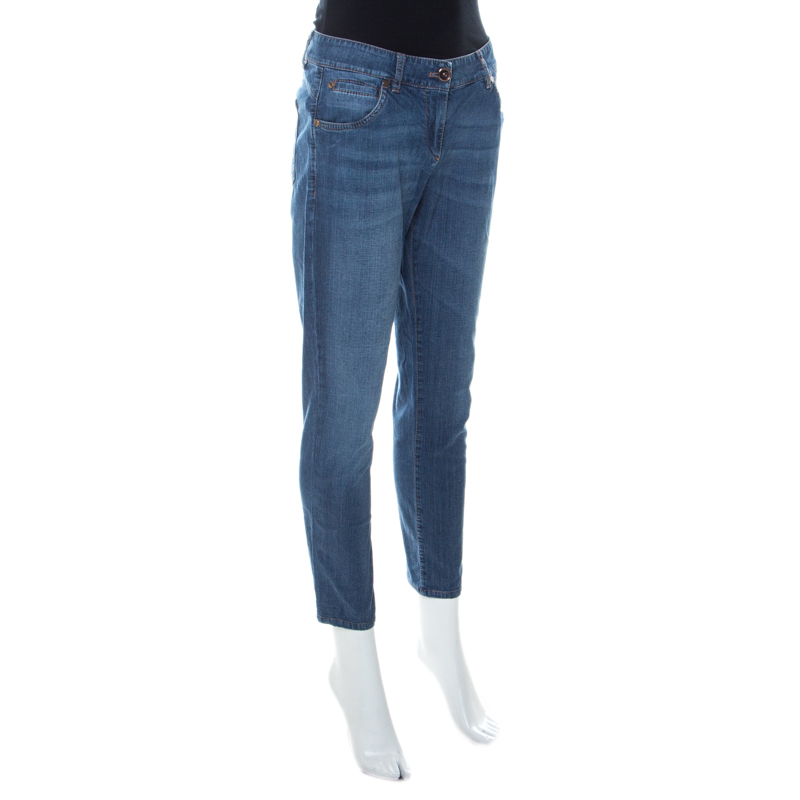 

Brunello Cucinelli Blue Medium Wash Skinny Fit Jeans