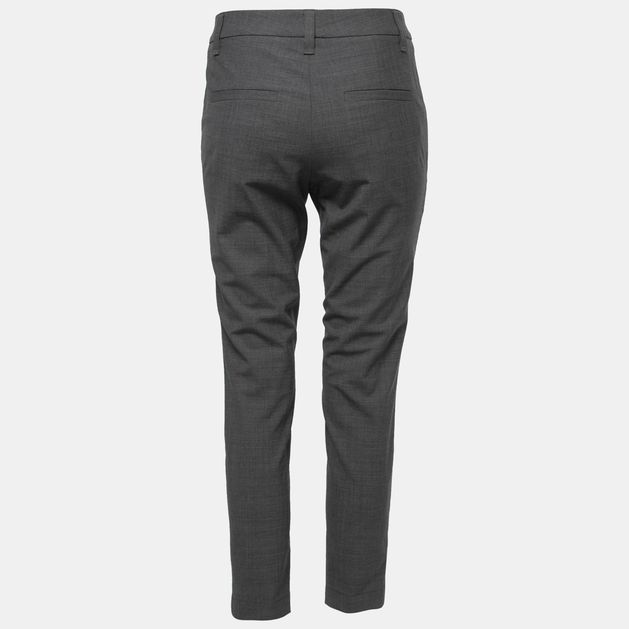 

Brunello Cucinelli Grey Wool Slim Fit Trousers