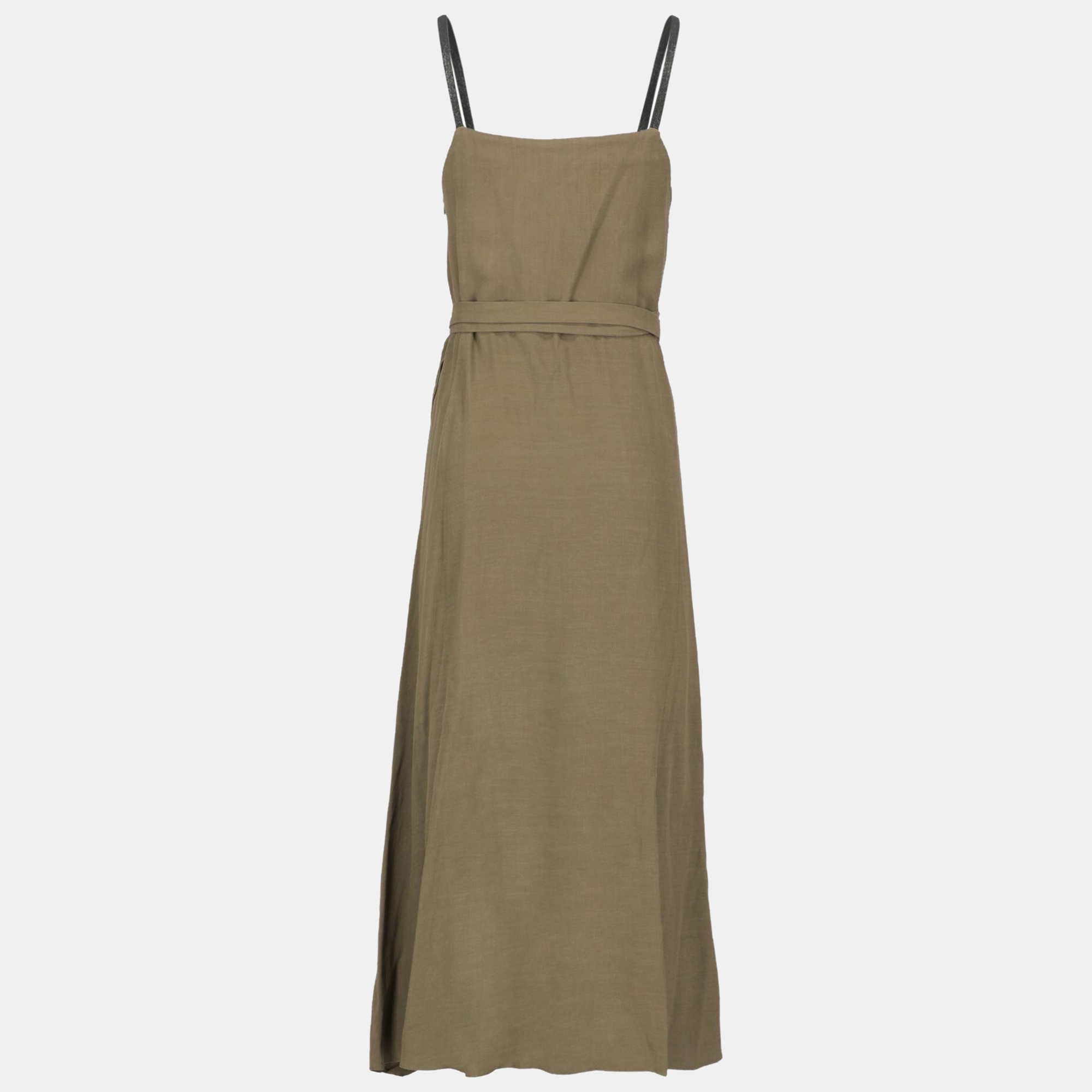 

Brunello Cucinelli Women' Eco-Friendly Fabric Longuette Dress - Brown