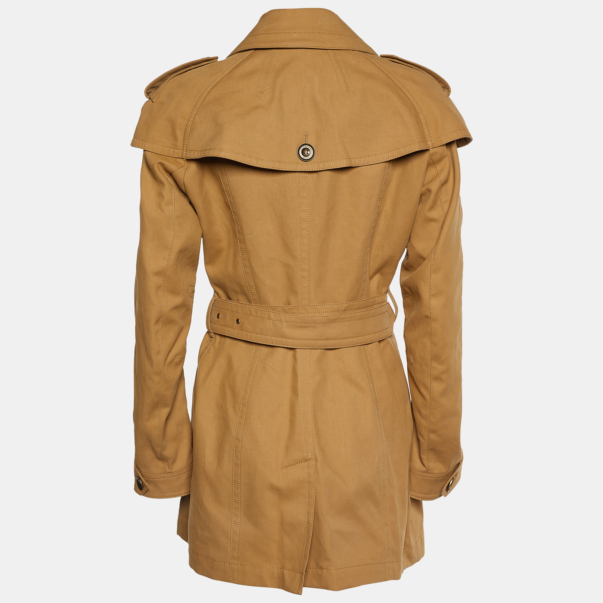 

Burberry Brit Beige Cotton Long Trench Coat