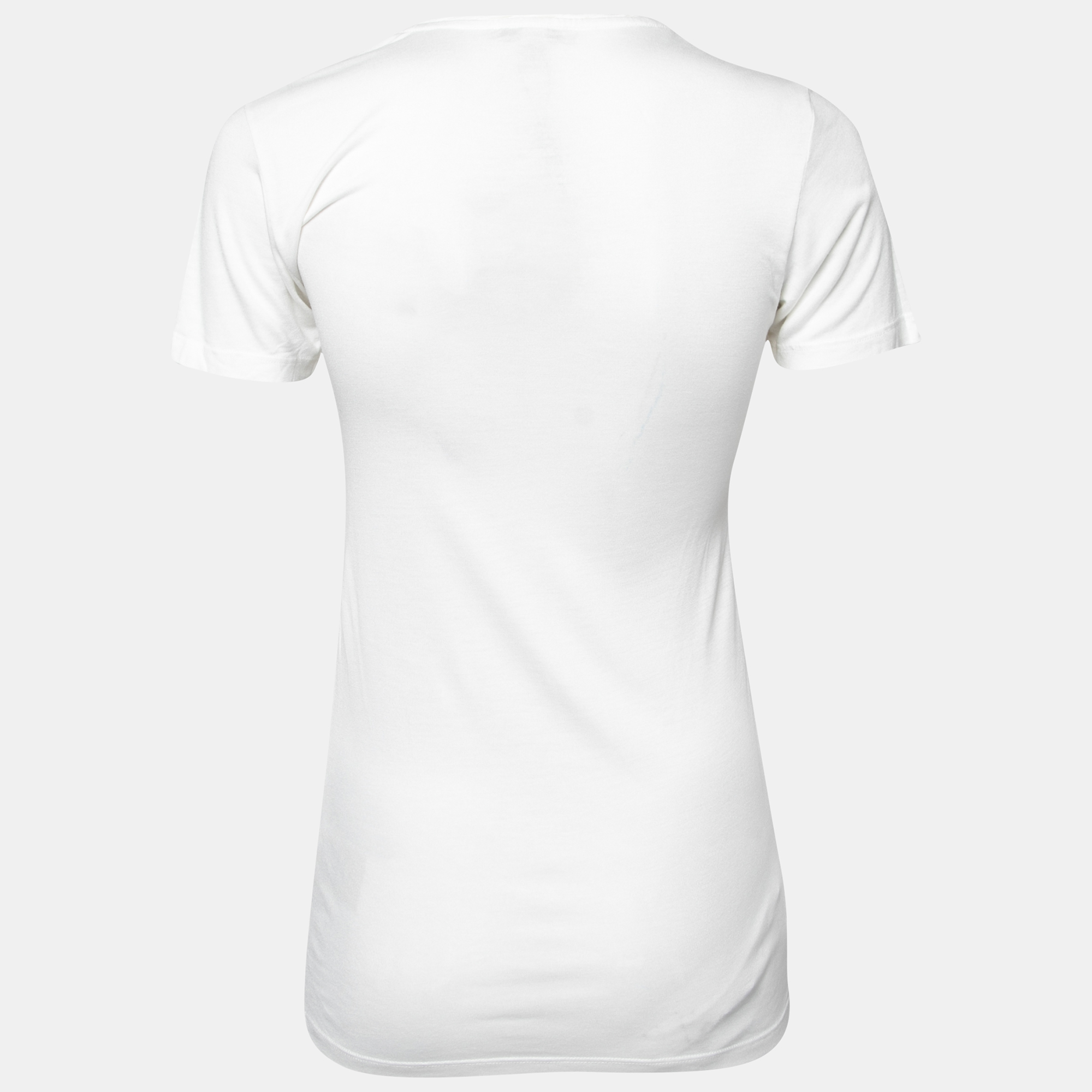 

Burberry Brit White Jersey Logo Embroidered Short Sleeve T-Shirt