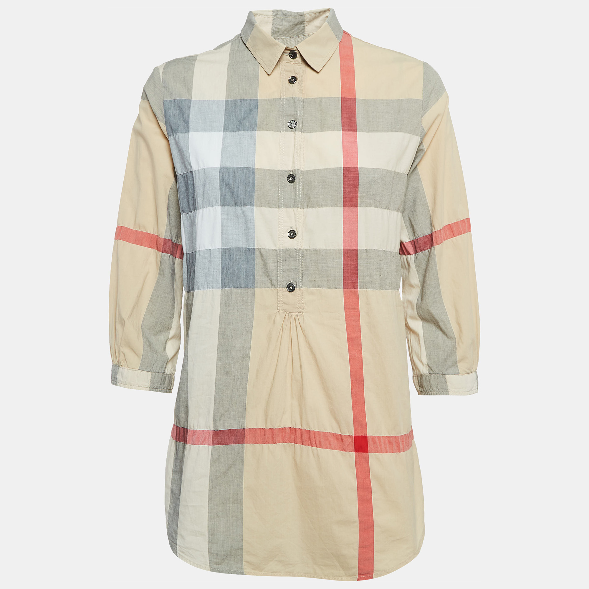 

Burberry Brit Beige Giant Check Cotton Tunic XS