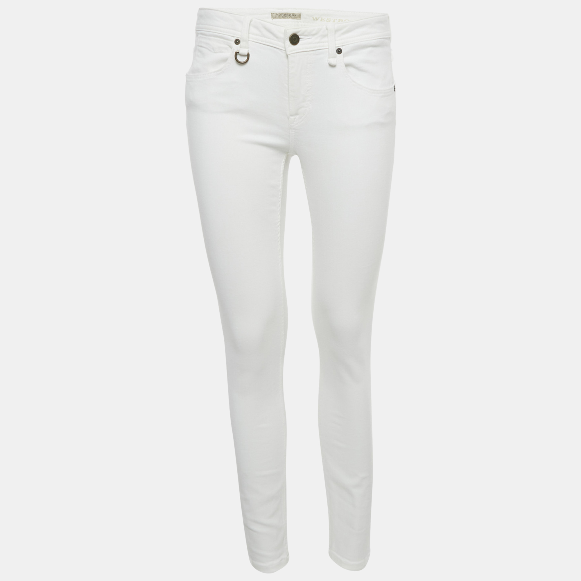 Burberry Brit White Denim Skin Fit Ankle Length Denim M Waist 28""