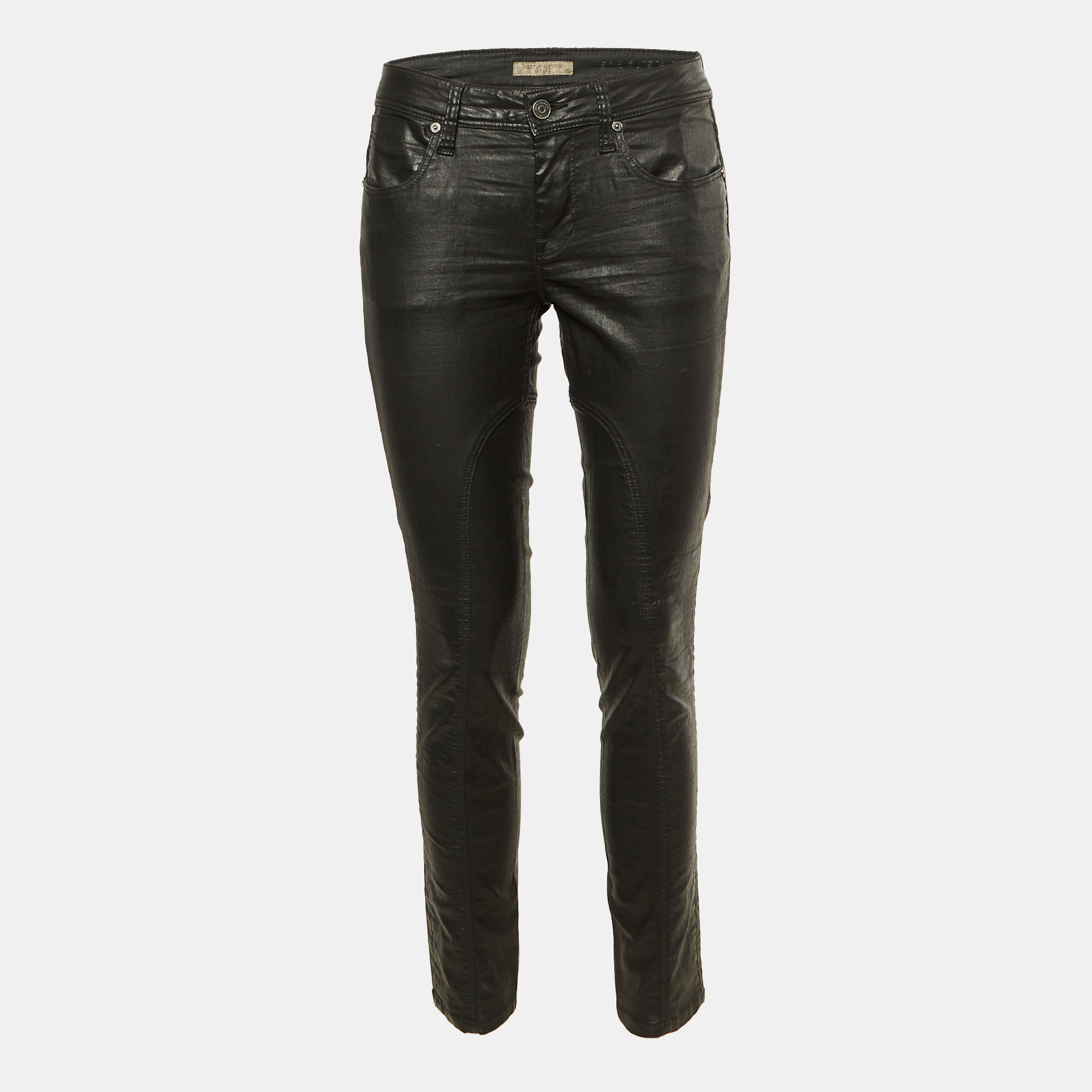 

Burberry Brit Black Coated Denim Skinny Leg Jeans M/Waist 30"