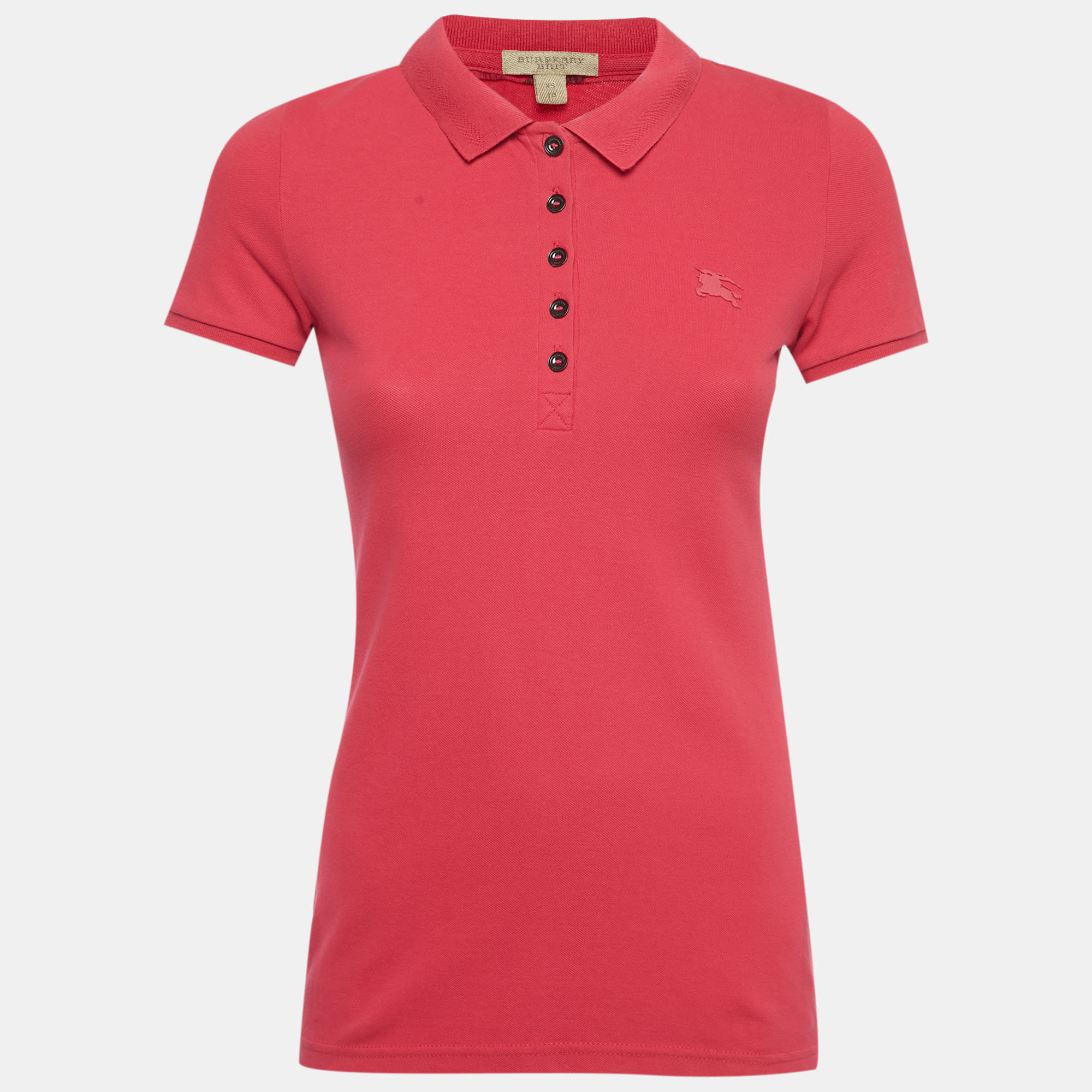 

Burberry Brit Pink Cotton Pique Polo T-Shirt XS