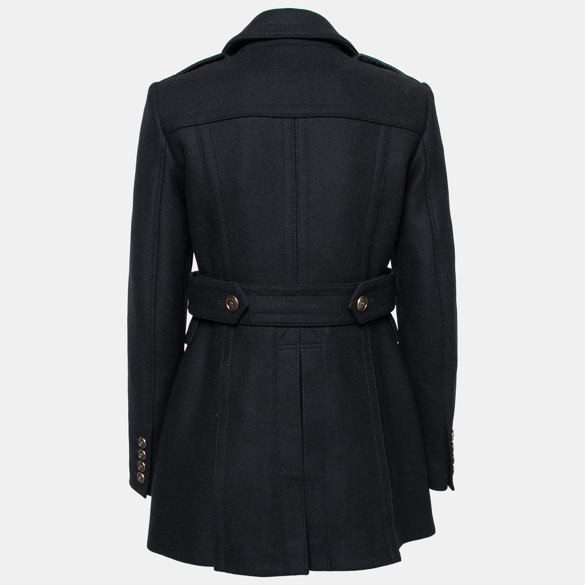 

Burberry Brit Black Wool Double Breasted Coat