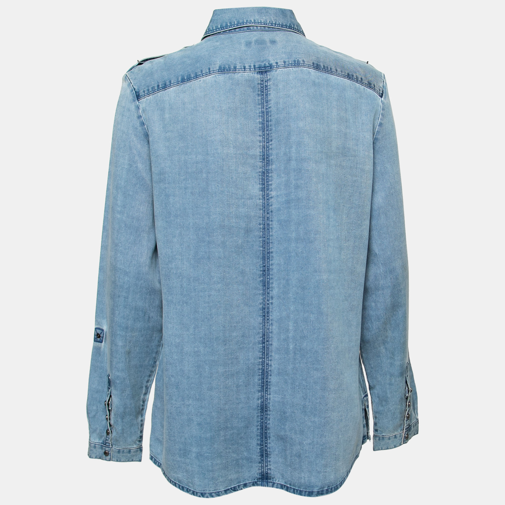 

Burberry Brit Blue Lightweight Denim Button Front Shirt