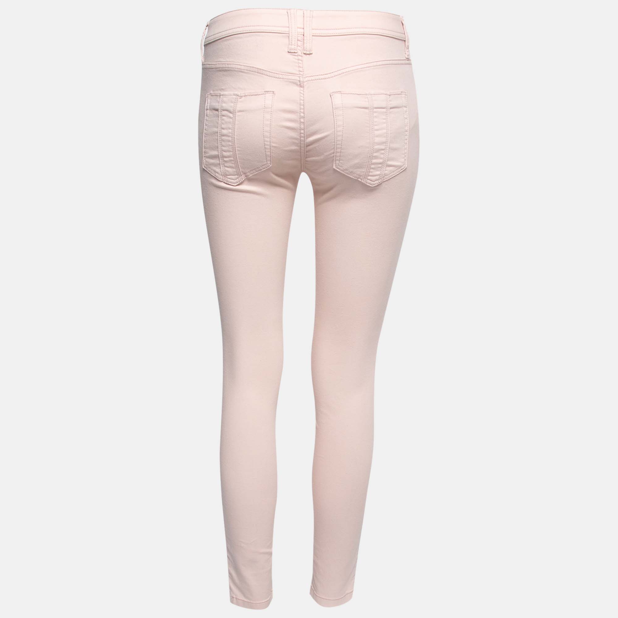 

Burberry Brit Pink Cotton Bayswatcher Slim Fit Pants  Waist 28