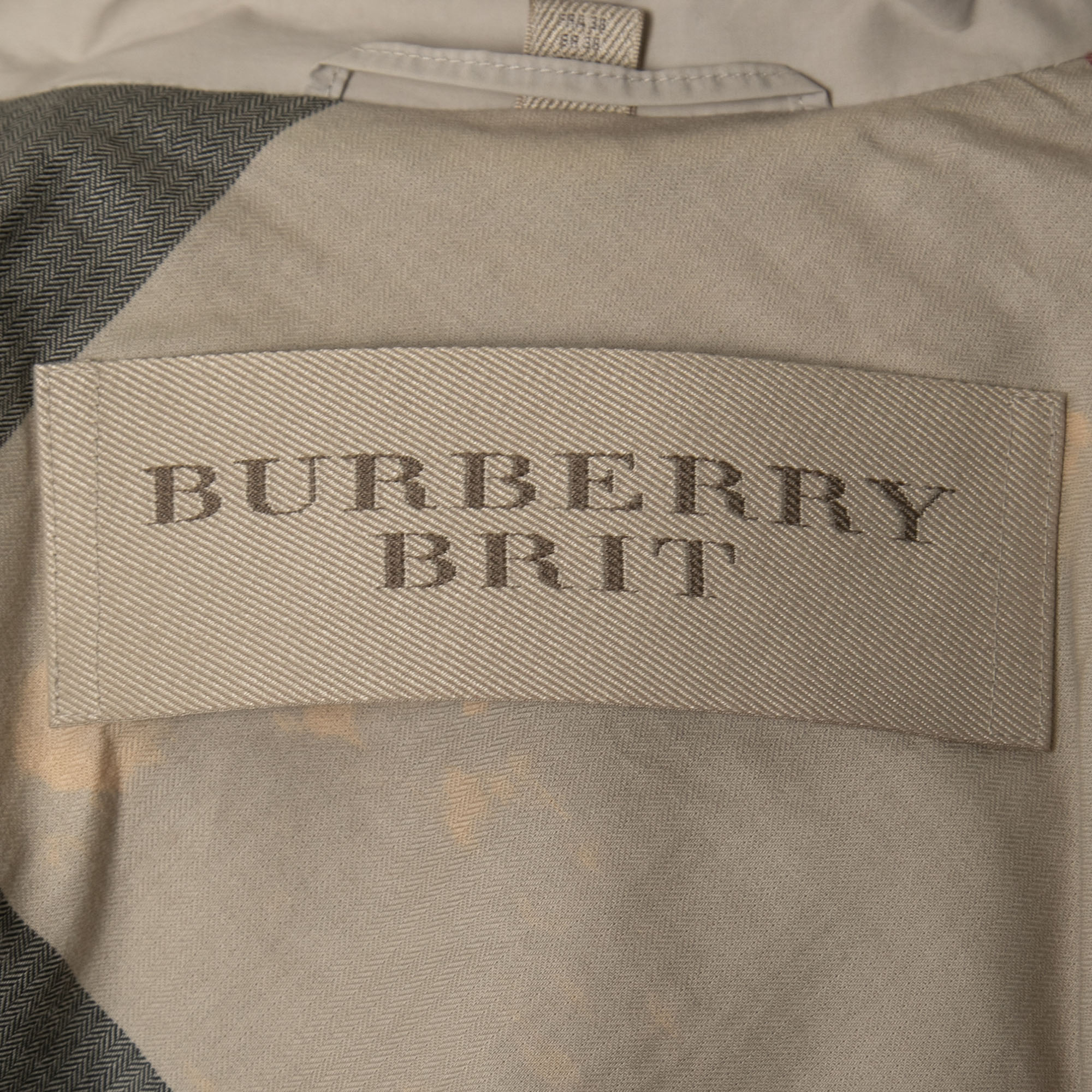 Burberry Brit Beige Cotton Belted Trench Coat S Burberry Brit | TLC