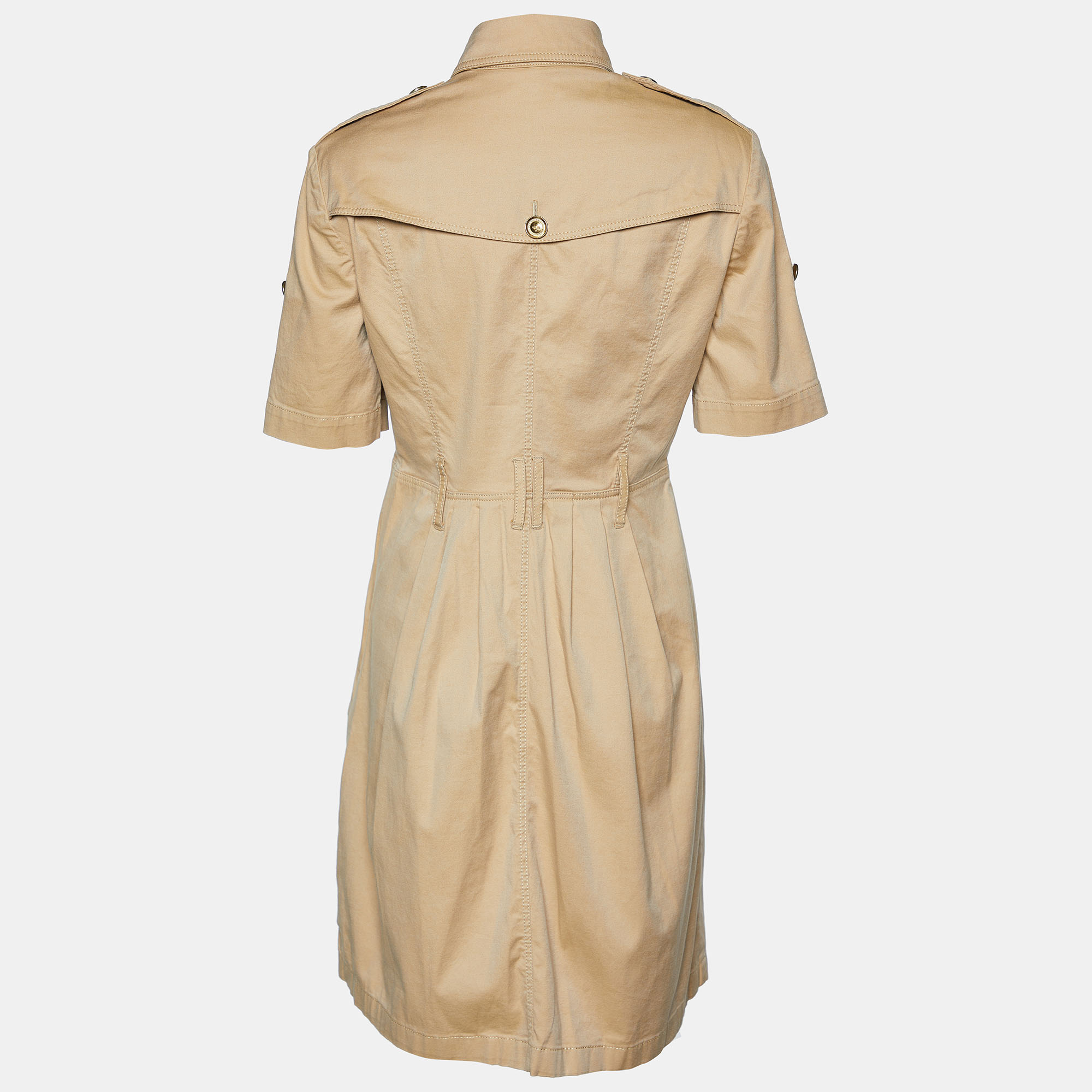 

Burberry Brit Beige Cotton Knit Double Breasted Mini Dress