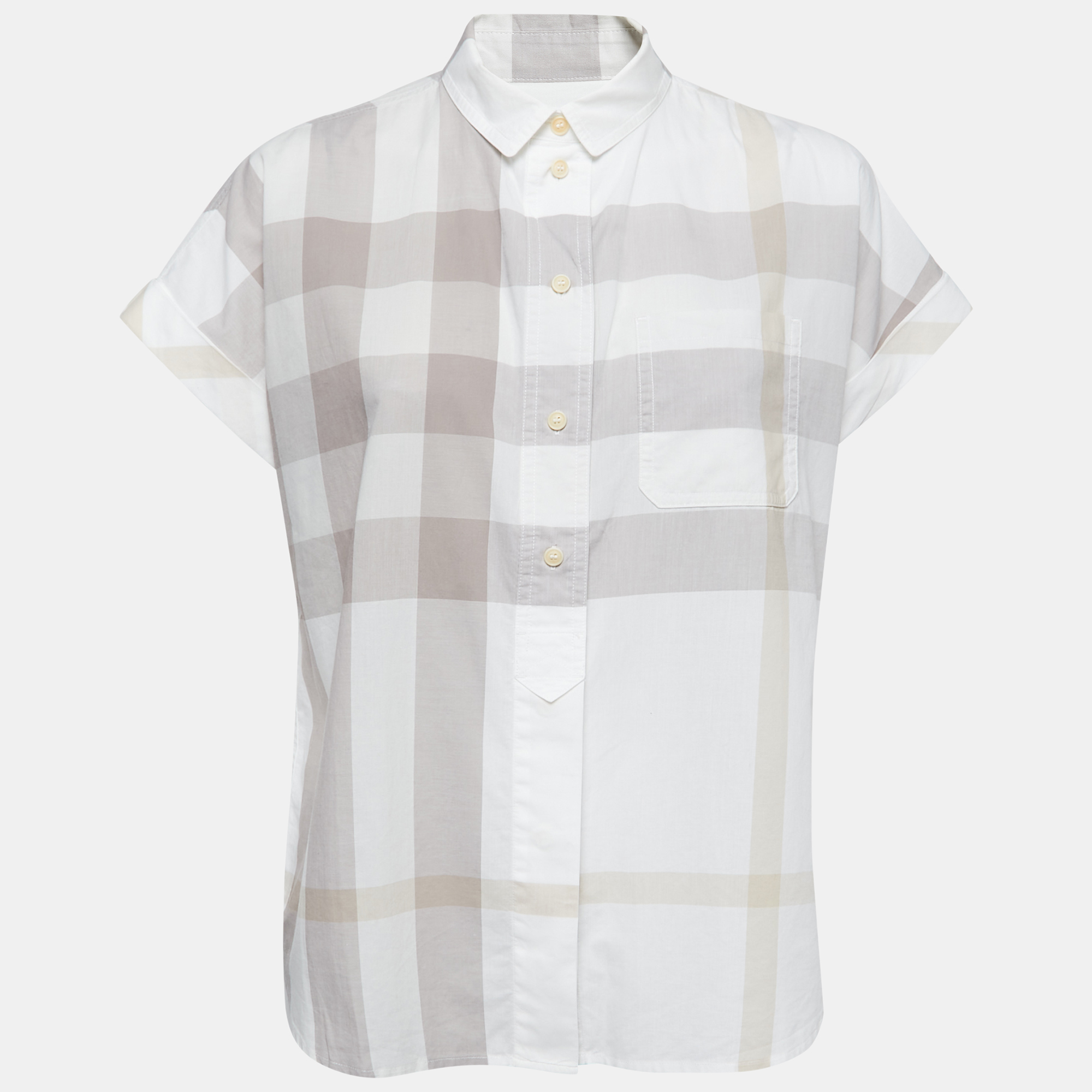 Burberry exploded clearance check cotton shirt