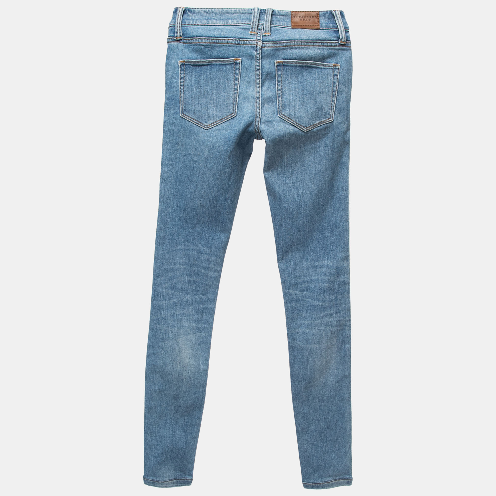 

Burberry Brit Blue Denim Low Rise Skinny Jeans  Waist 24