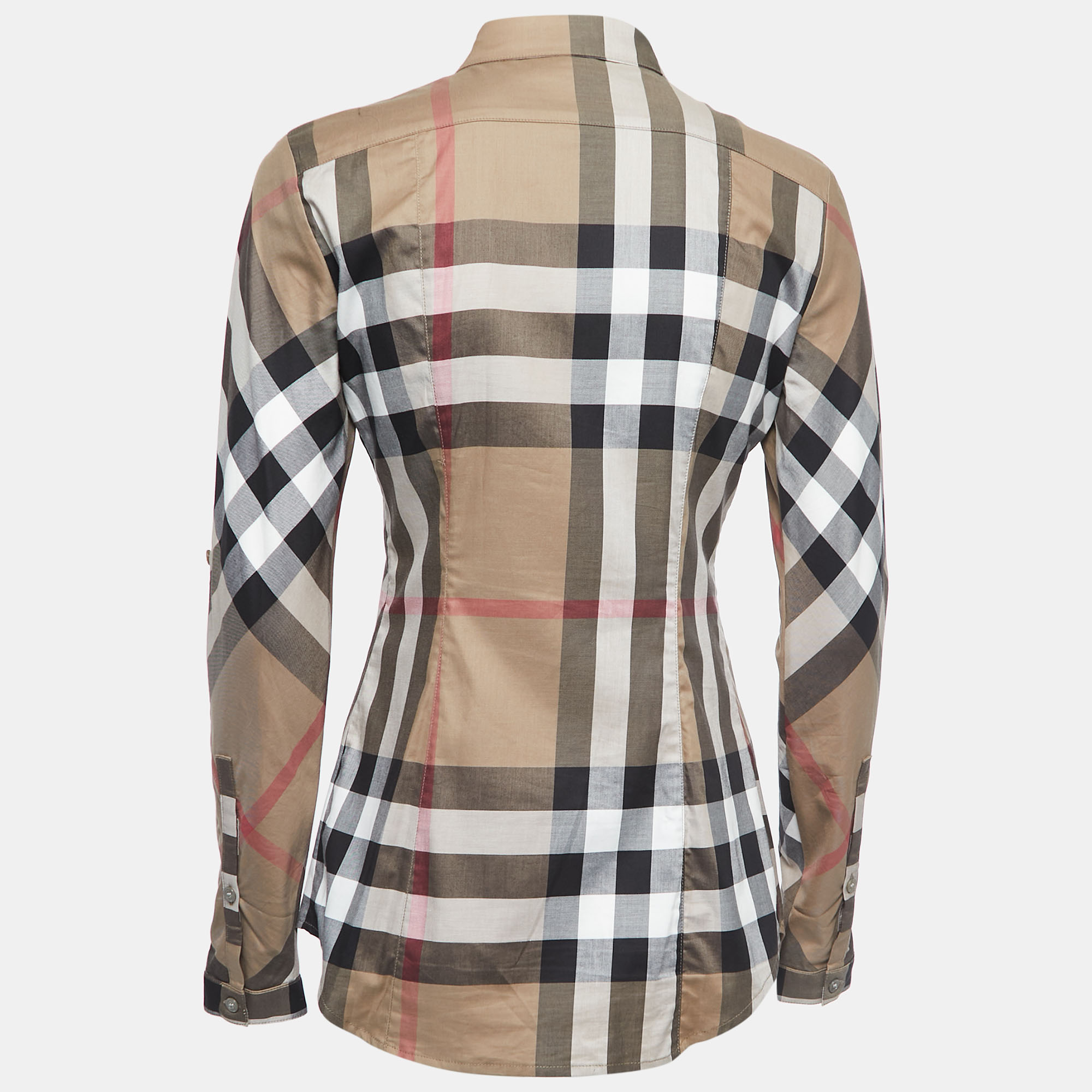 

Burberry Brit Brown Nova Check Cotton Button Front Shirt