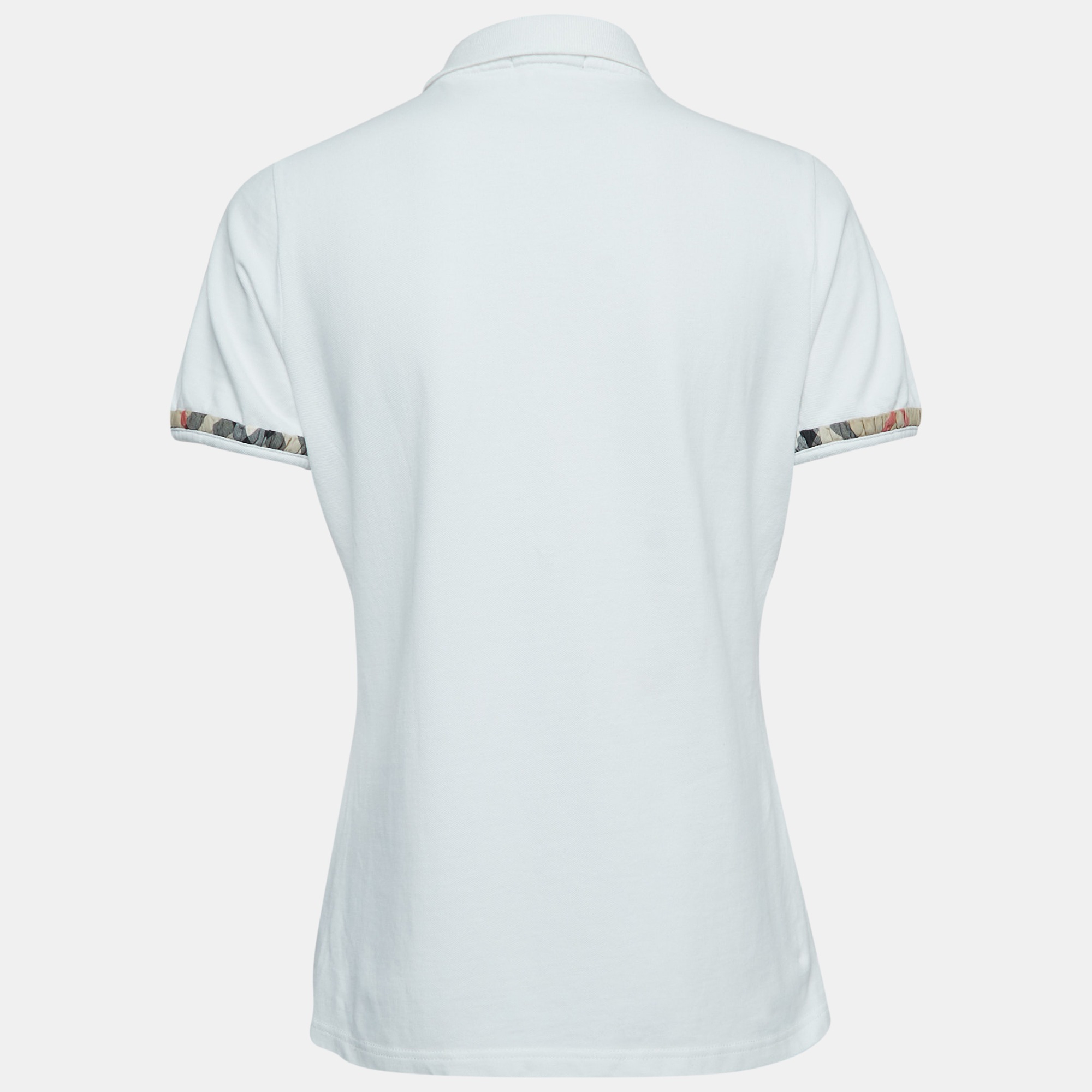 

Burberry Brit White Cotton Pique Polo T-Shirt
