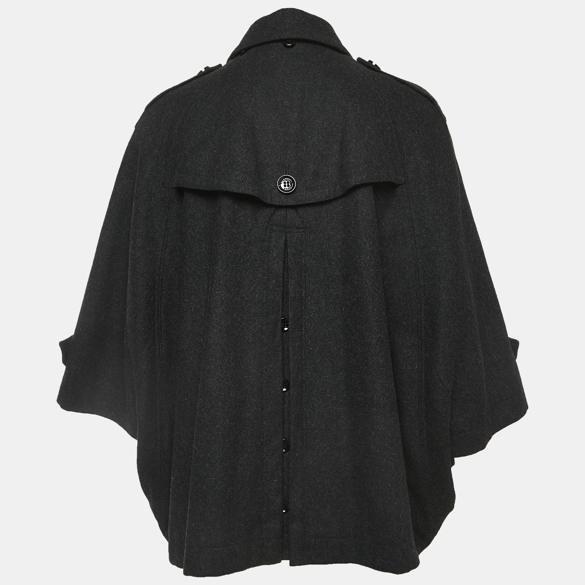 

Burberry Brit Black Wool Oversized Coat