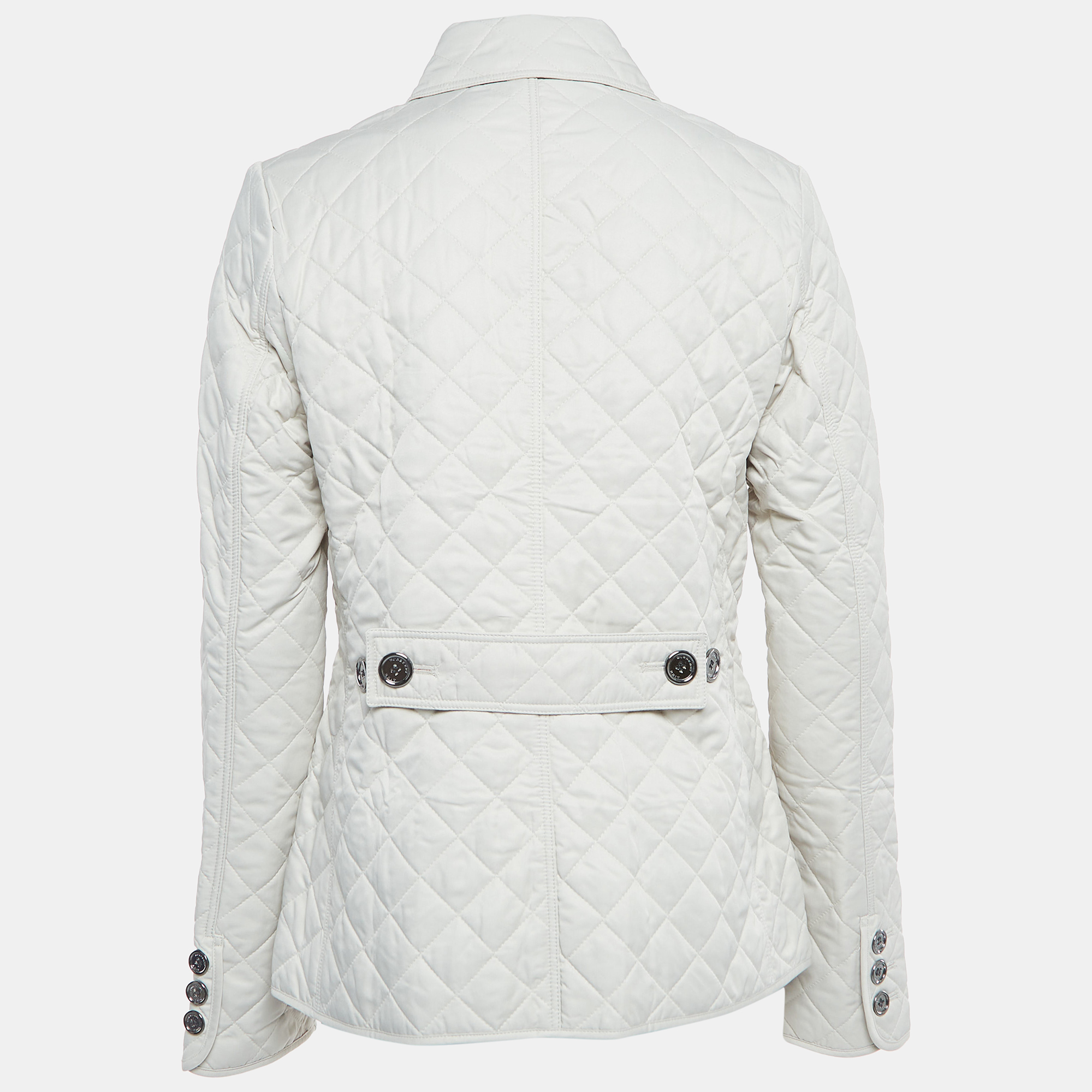 

Burberry Brit Off White Diamond Quilted Synthetic Jacket