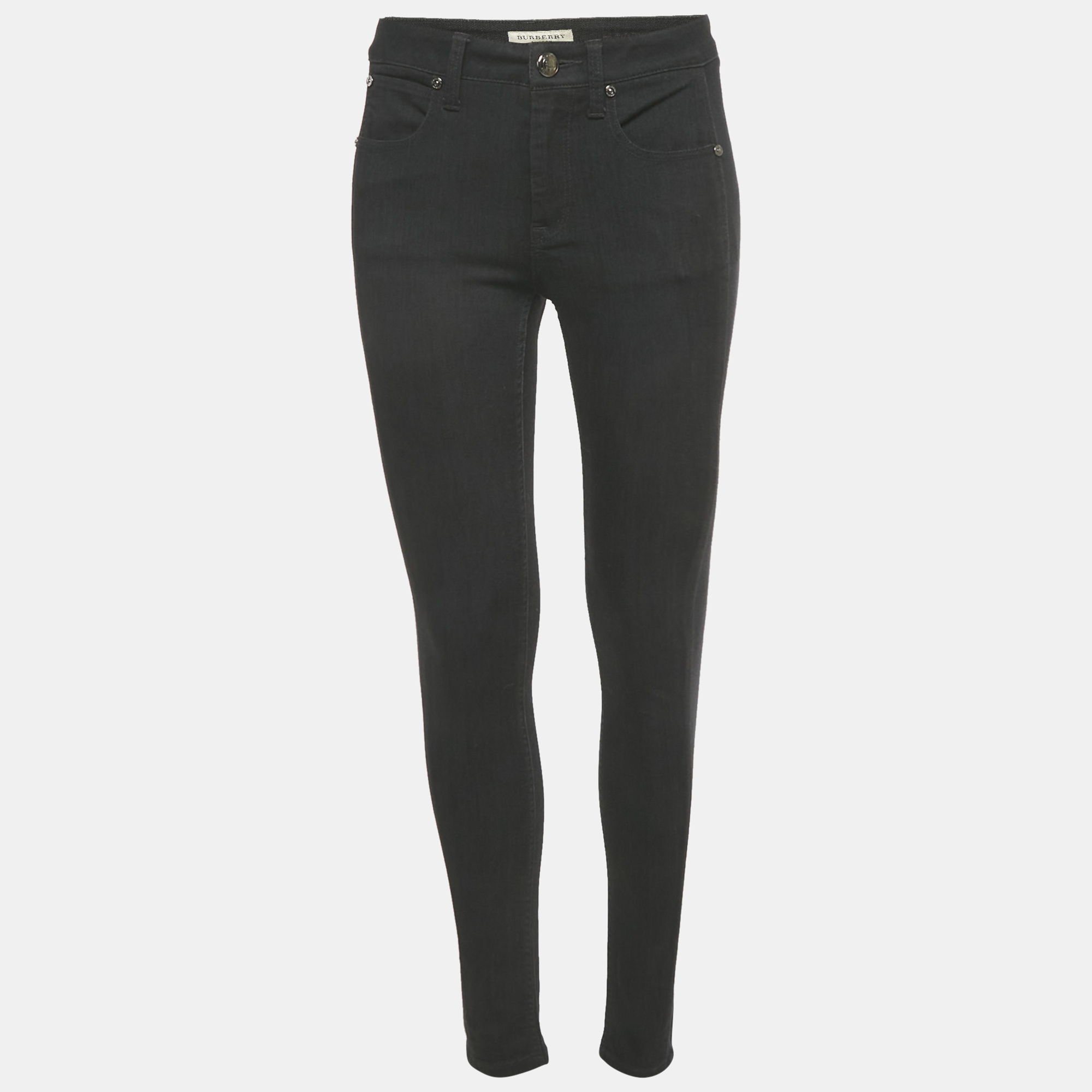 

Burberry London Black Denim Panel Detail Skin Fit Smirdan Jeans M Waist 29"