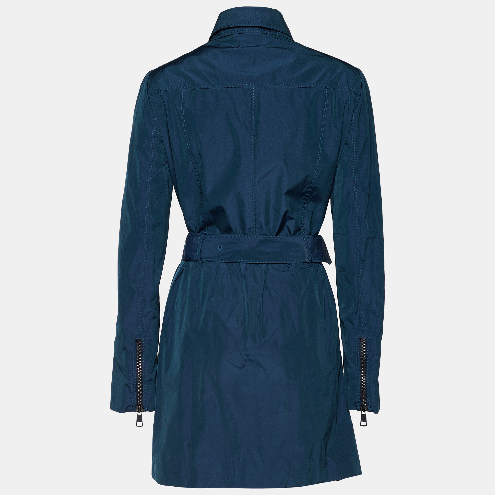 

Burberry Midnight Blue Synthetic Double Breasted Trench Coat