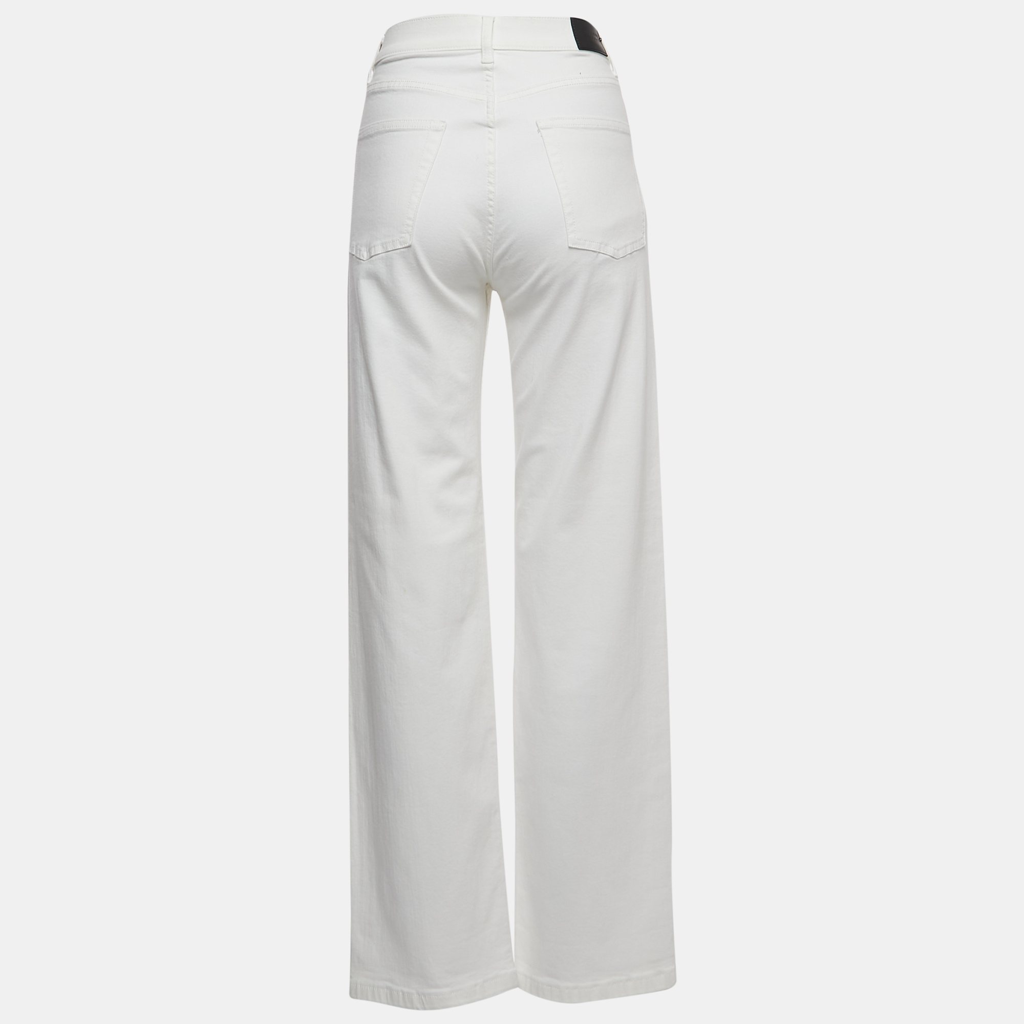 

Burberry White Denim Buttoned Jeans  Waist 29