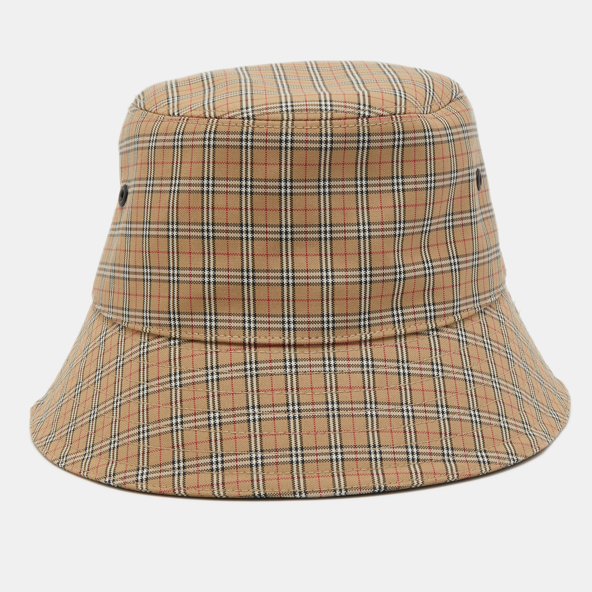 

Burberry Beige Micro Check Bucket Hat