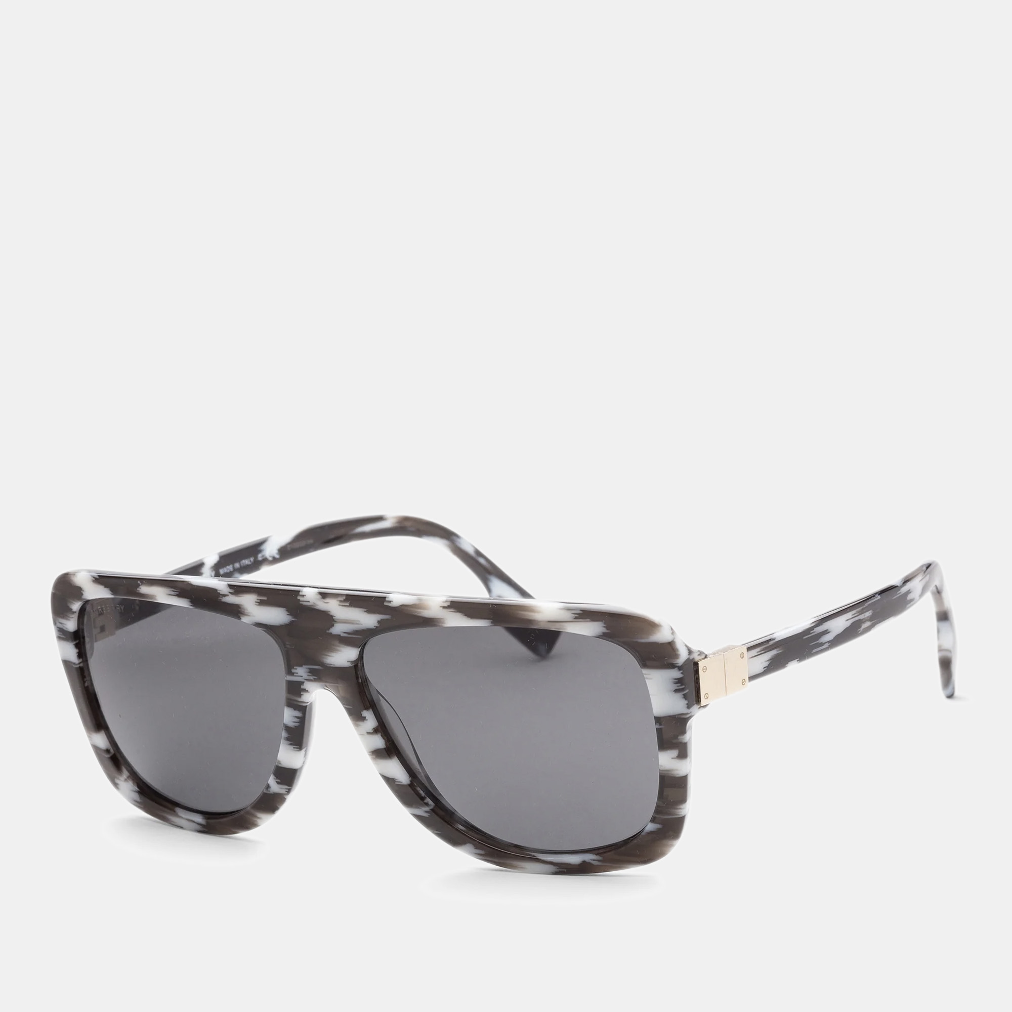 Pre-owned Burberry White/black Joan Women's Sunglasses 59mm