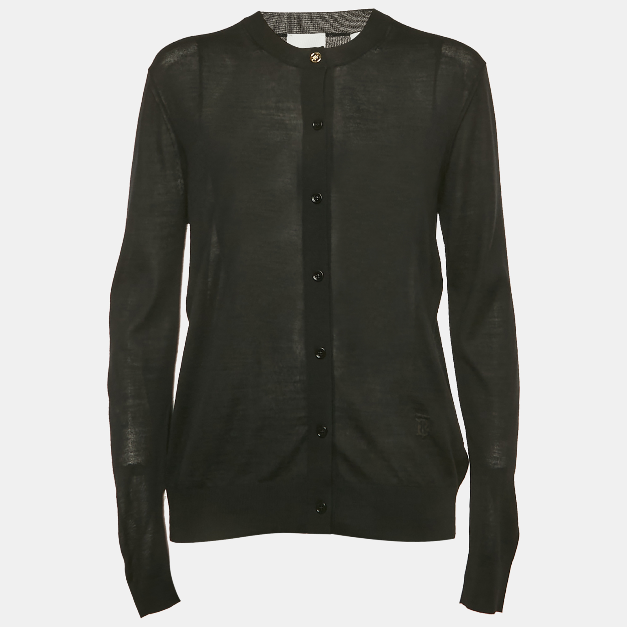 

Burberry Black Wool Blend Cardigan S
