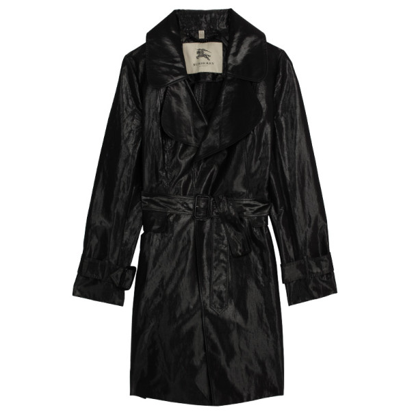 Pre Owned Burberry Black Tailor Trench Coat M