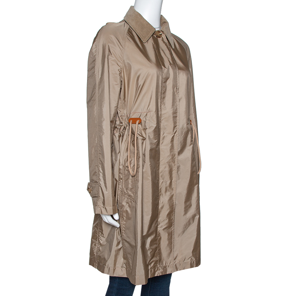 

Burberry Beige Gullane Rain Parka Coat