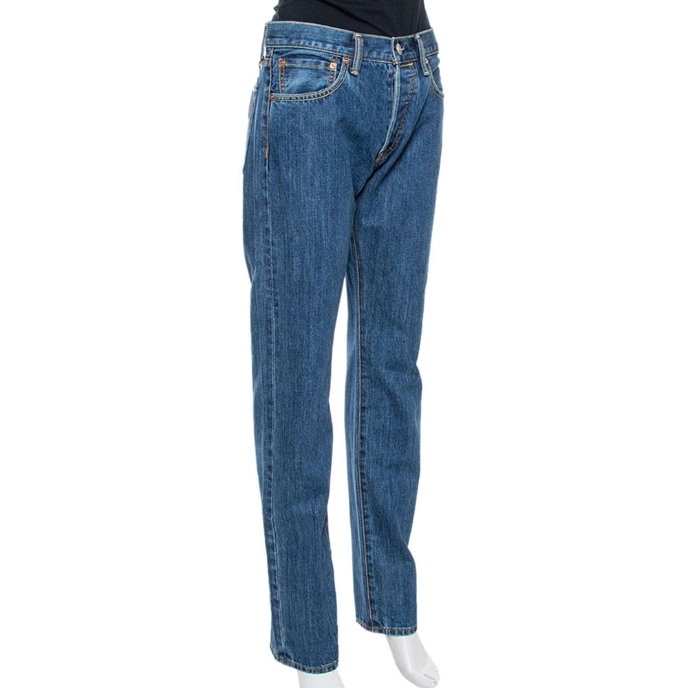 

Burberry Blue Denim Farndon Straight Leg Jeans
