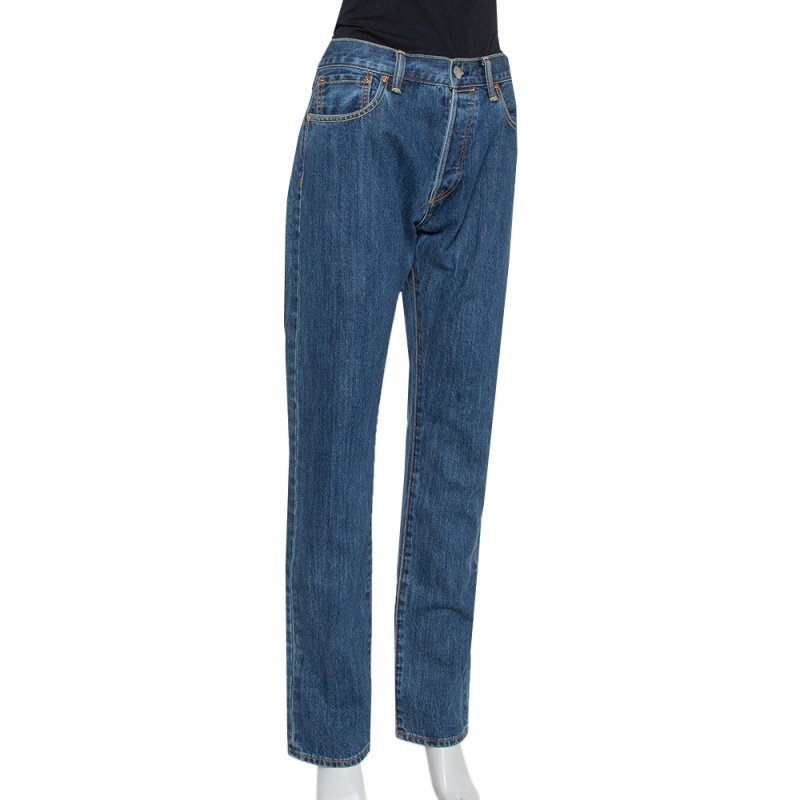 

Burberry Navy Blue Denim Straight Leg Farndon Jeans