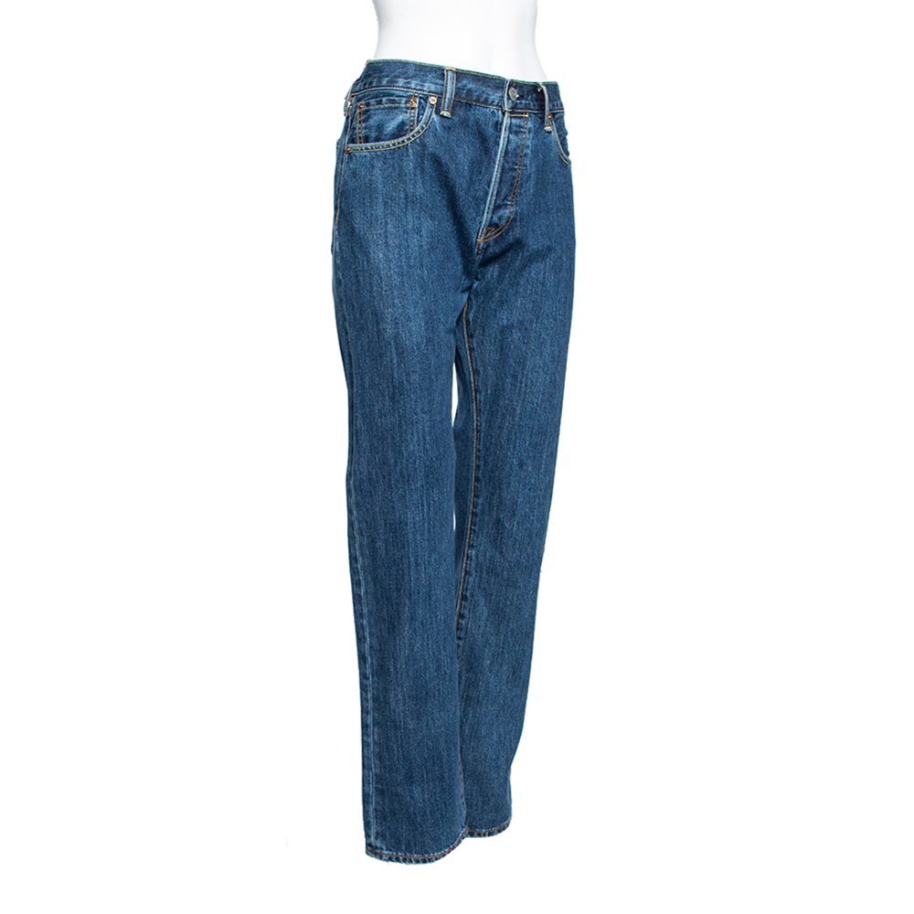 

Burberry Blue Denim Straight Fit Jeans