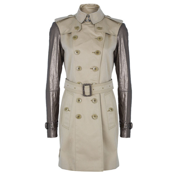 burberry metallic trench